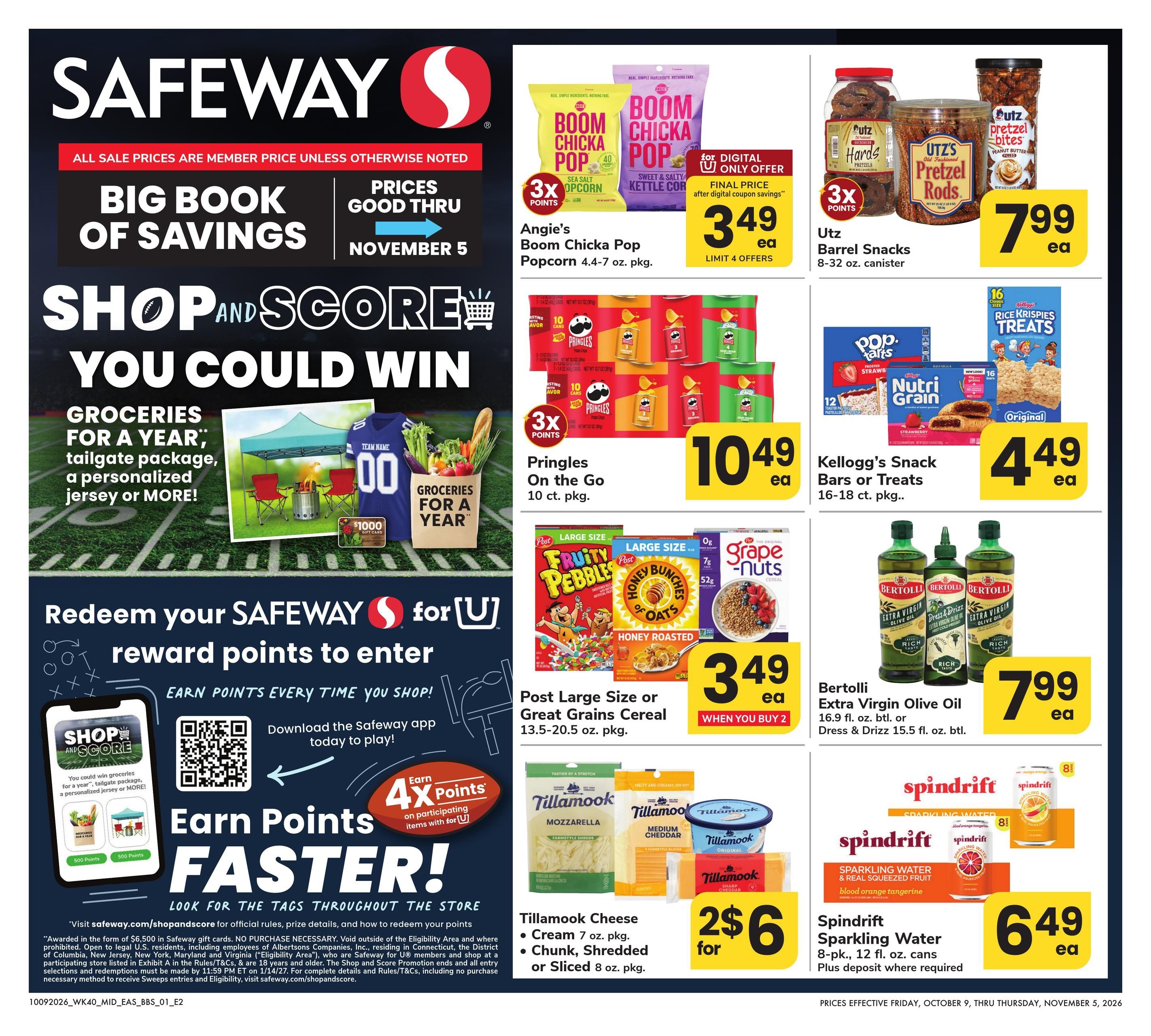 Safeway (Alexandria Area, VA) Big Book of Savings Weekly Ad October 9 - November 5, 2026