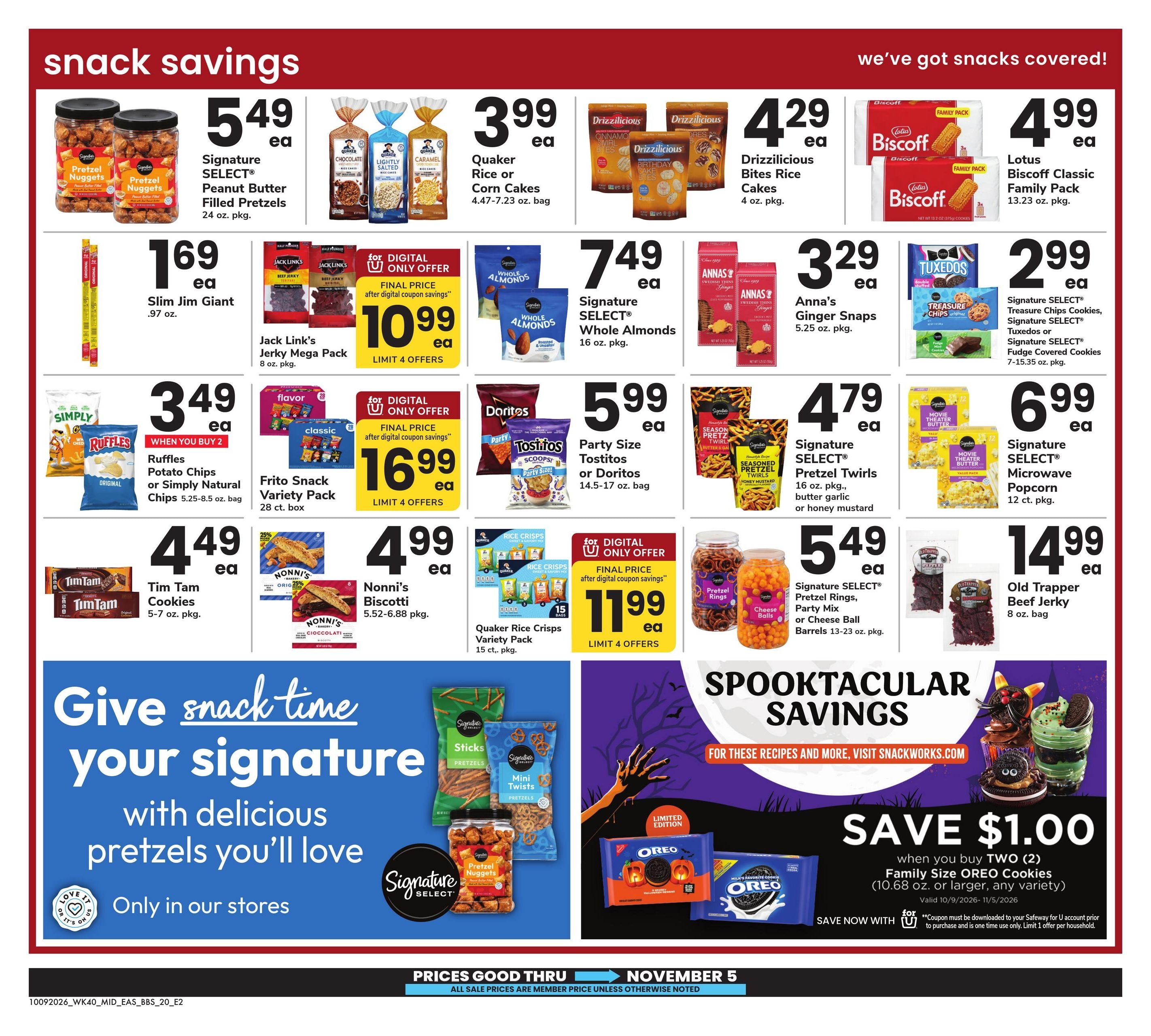 Safeway (Alexandria Area, VA) Big Book of Savings Weekly Ad October 9 - November 5, 2026