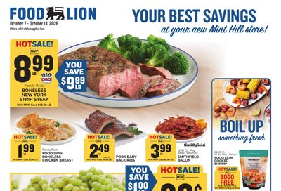 Food Lion (Charlotte-Matthews Area, NC) Weekly Ad October 7 - 13, 2026