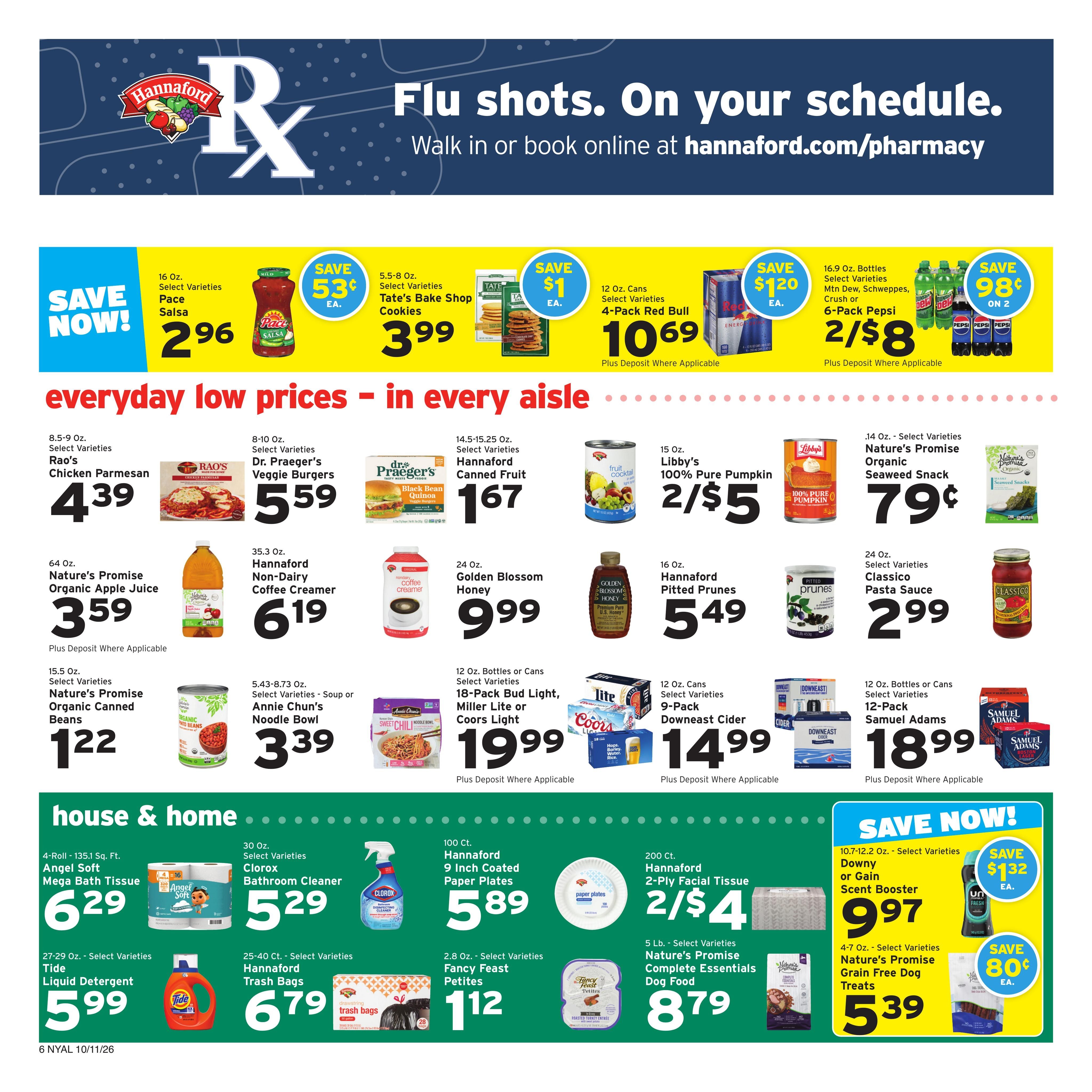 Hannaford (Averill Park-Guilderland Center Area, NY) Week 42 Flyer for Flipp Weekly Ad October 11 - 17, 2026