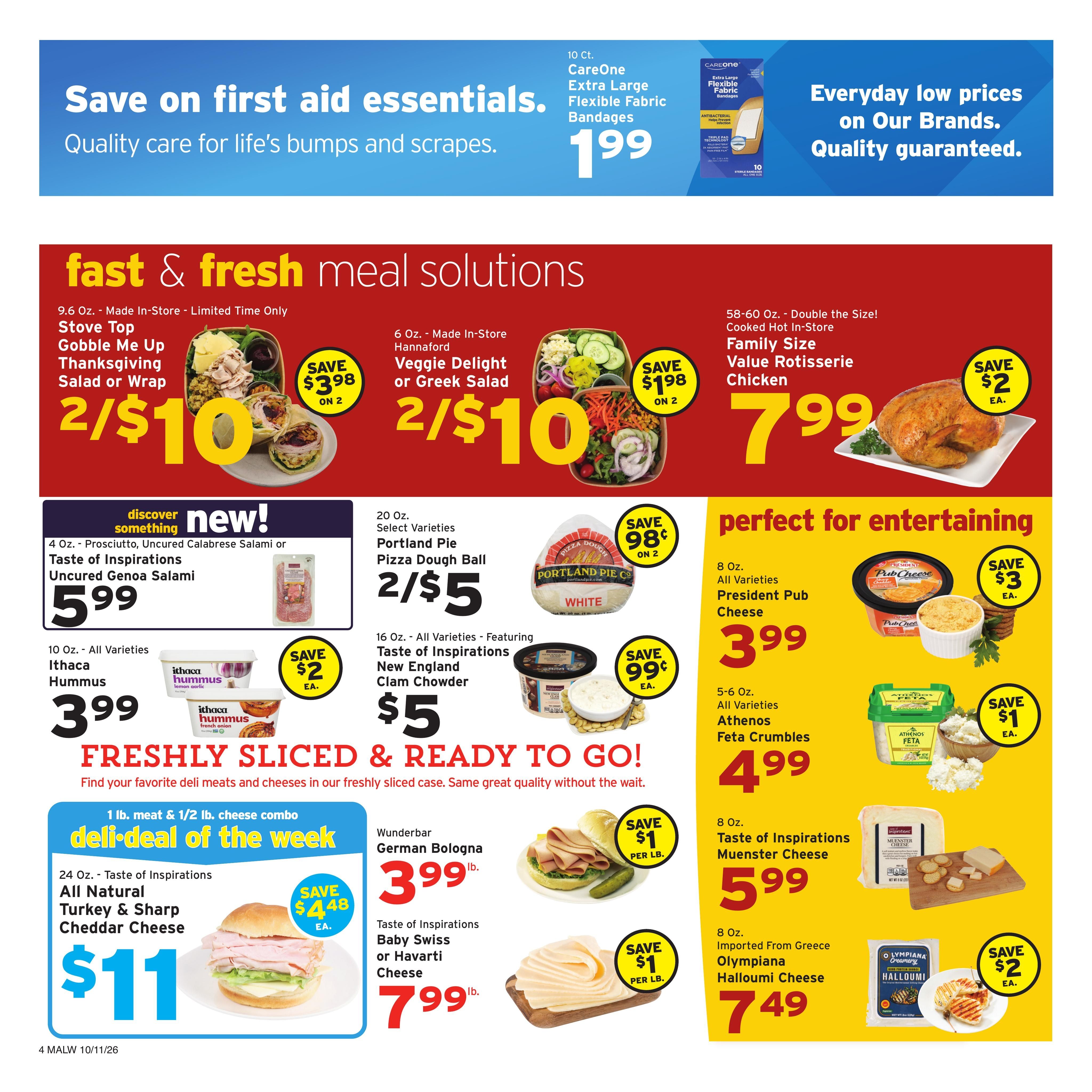 Hannaford (West Boylston Area, MA) Week 42 Flyer for Flipp Weekly Ad October 11 - 17, 2026