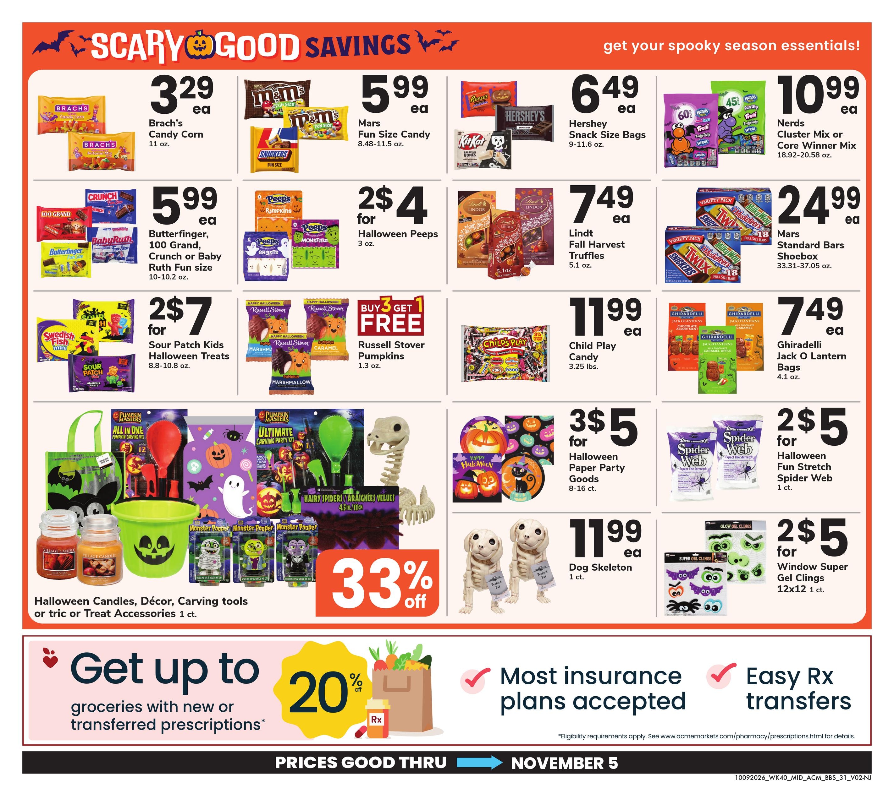 Acme Markets (Bellmawr Area, NJ) Big Book of Savings Weekly Ad October 9 - November 5, 2026