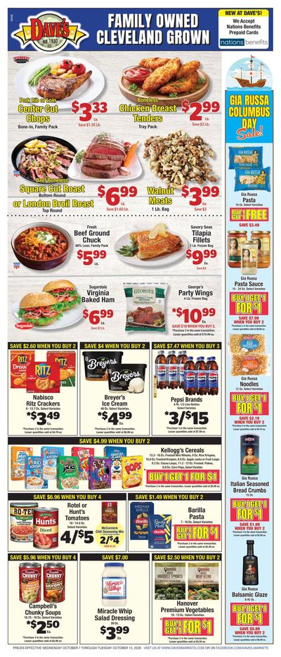Dave's Markets Weekly Ad October 7 - 13, 2026