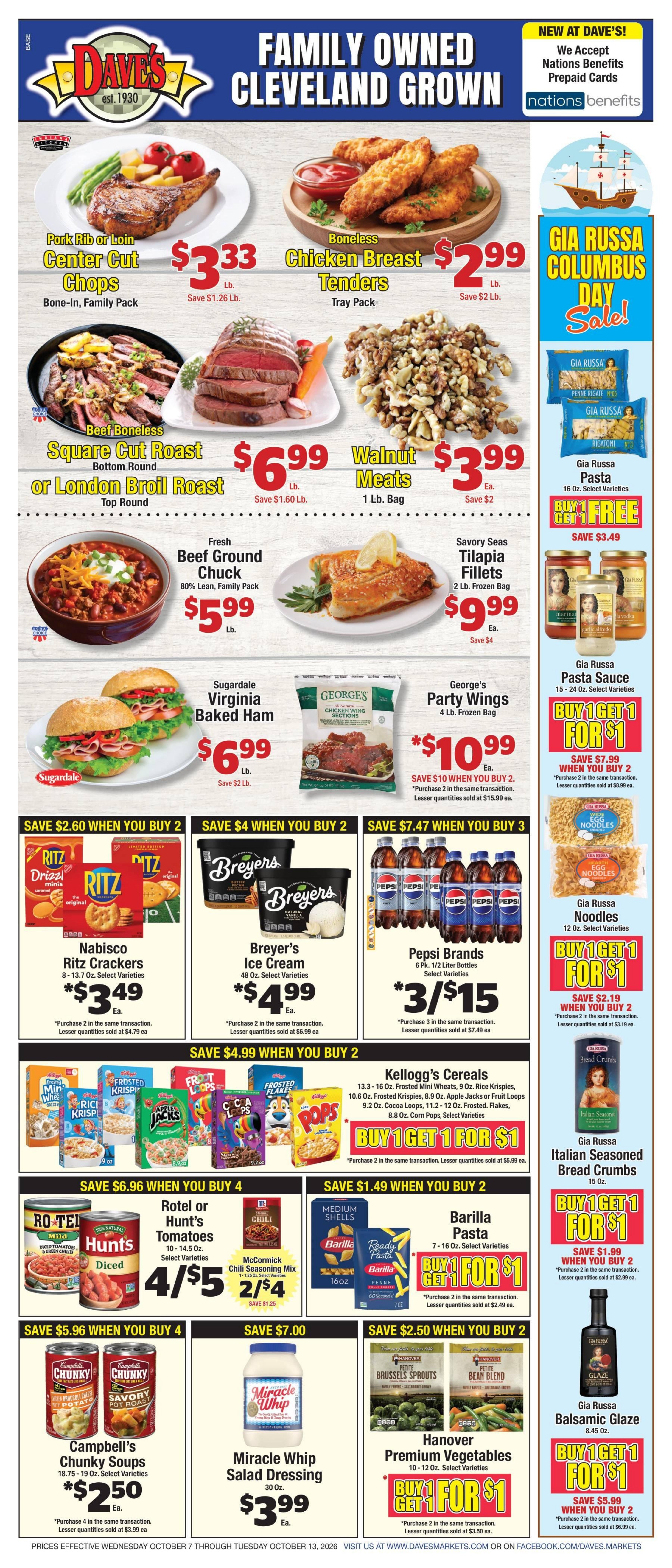 Dave's Markets Weekly Ad October 7 - 13, 2026