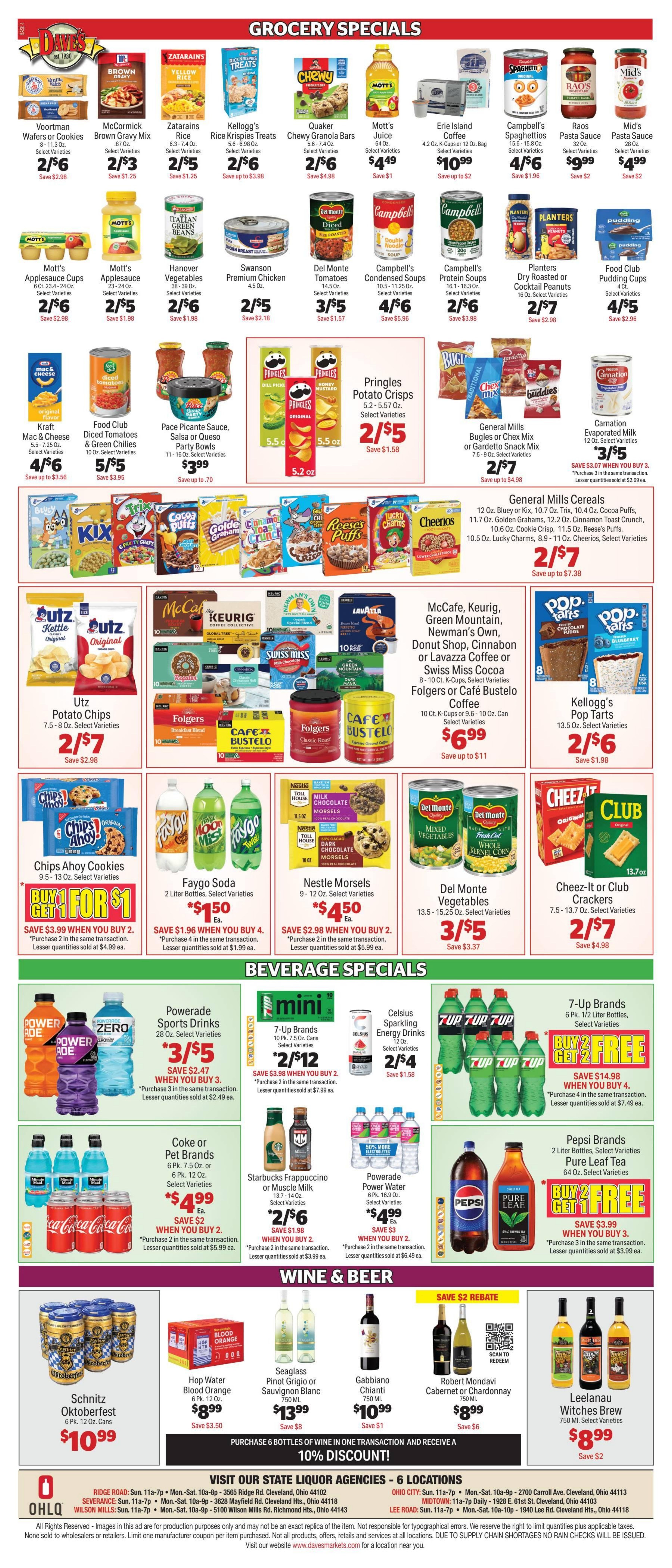 Dave's Markets Weekly Ad October 7 - 13, 2026