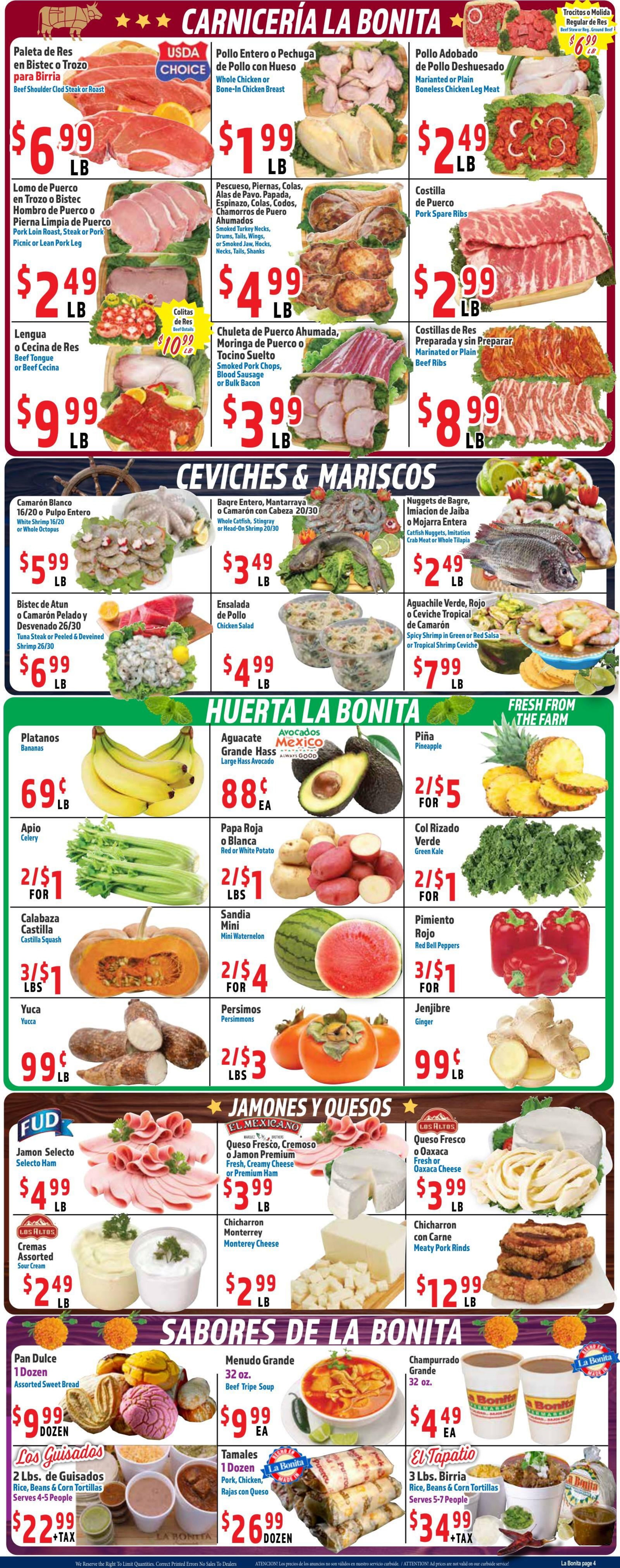 La Bonita Supermarkets Weekly Ad October 7 - 13, 2026