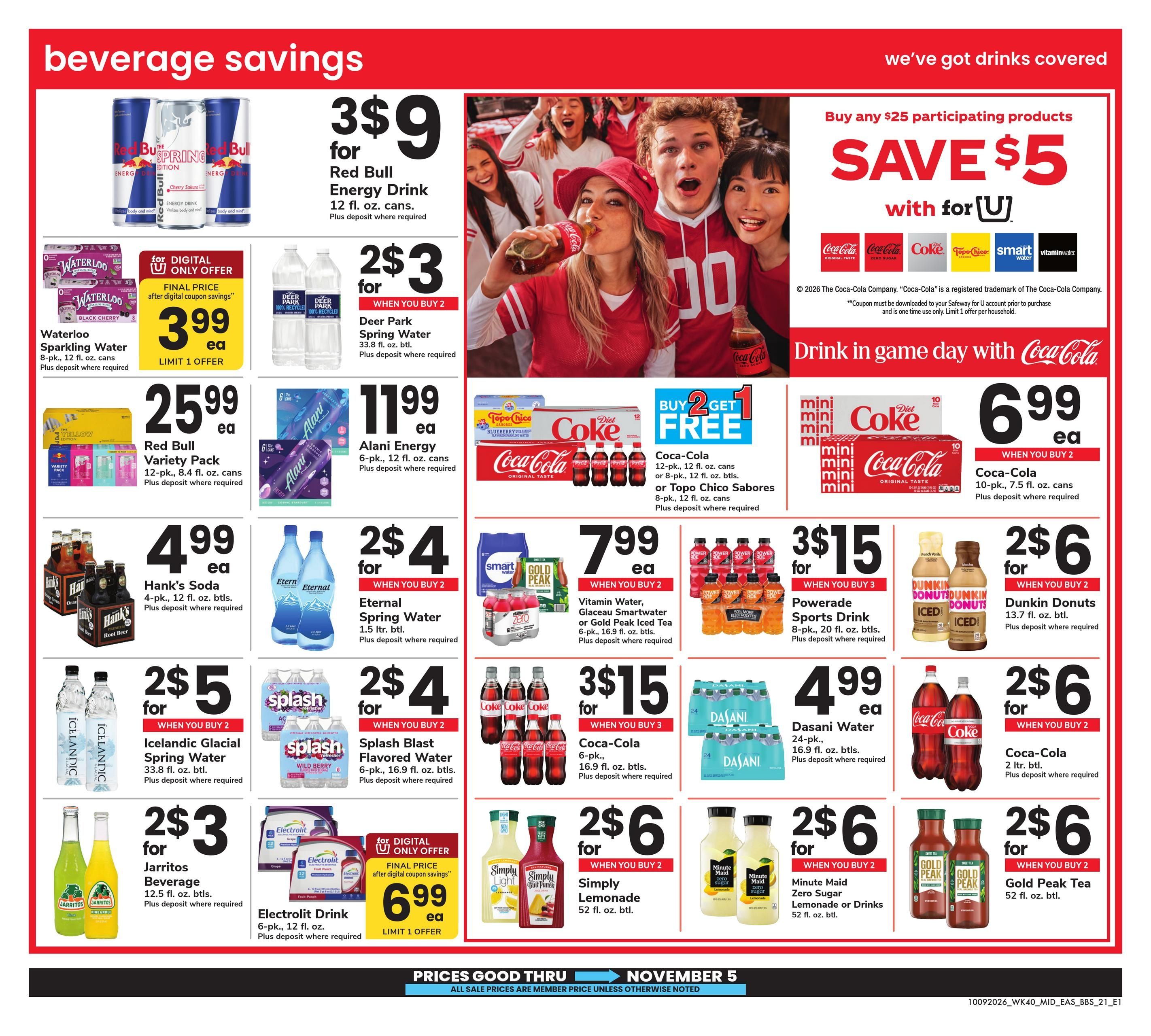Safeway (Annapolis Area, MD) Big Book of Savings Weekly Ad October 9 - November 5, 2026