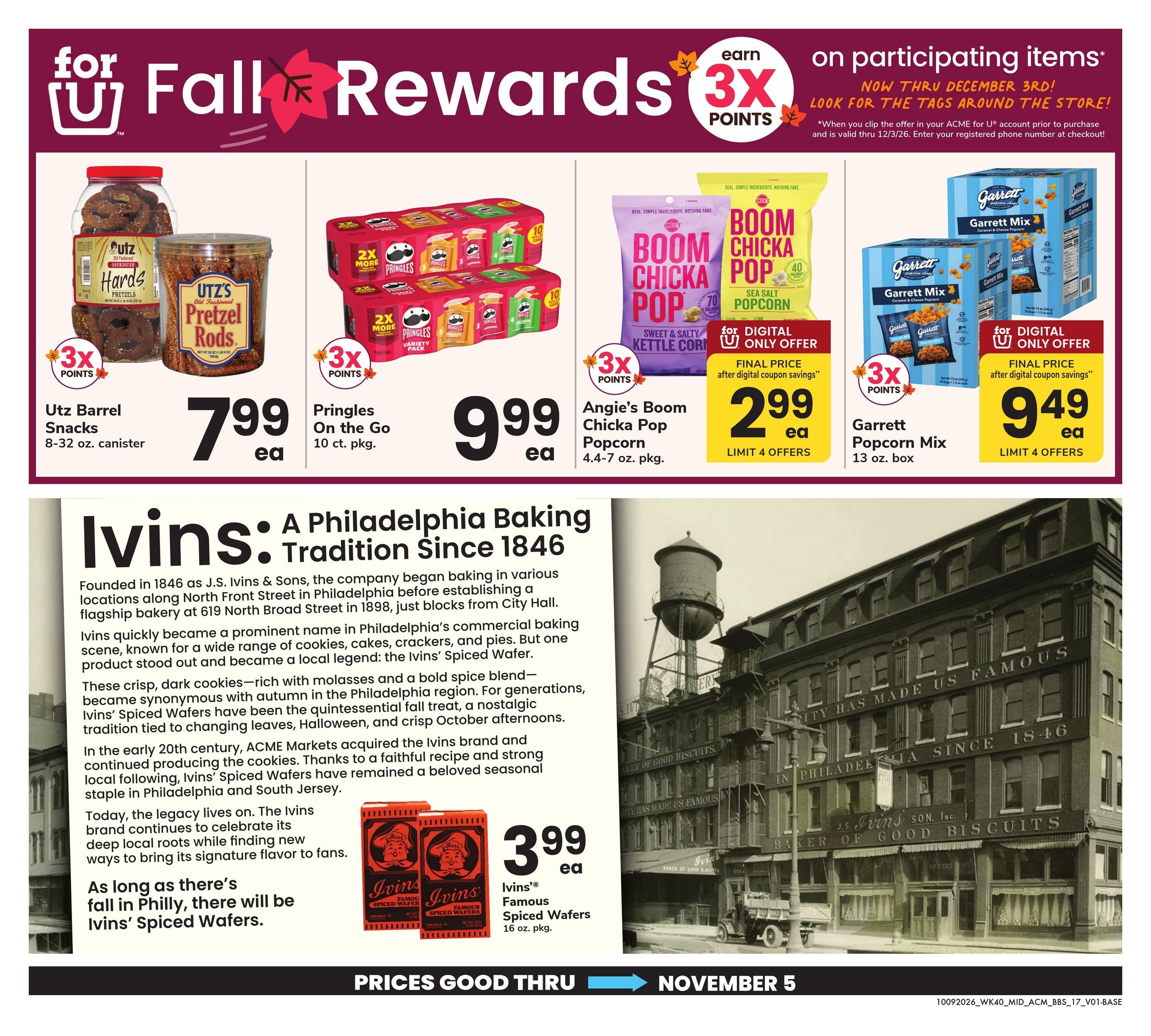 Acme Markets (Allentown Area, PA) Big Book of Savings Weekly Ad October 9 - November 5, 2026