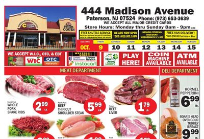 C Town (Midland Park-Paterson Area, NJ) Weekly Ad October 9 - 15, 2026