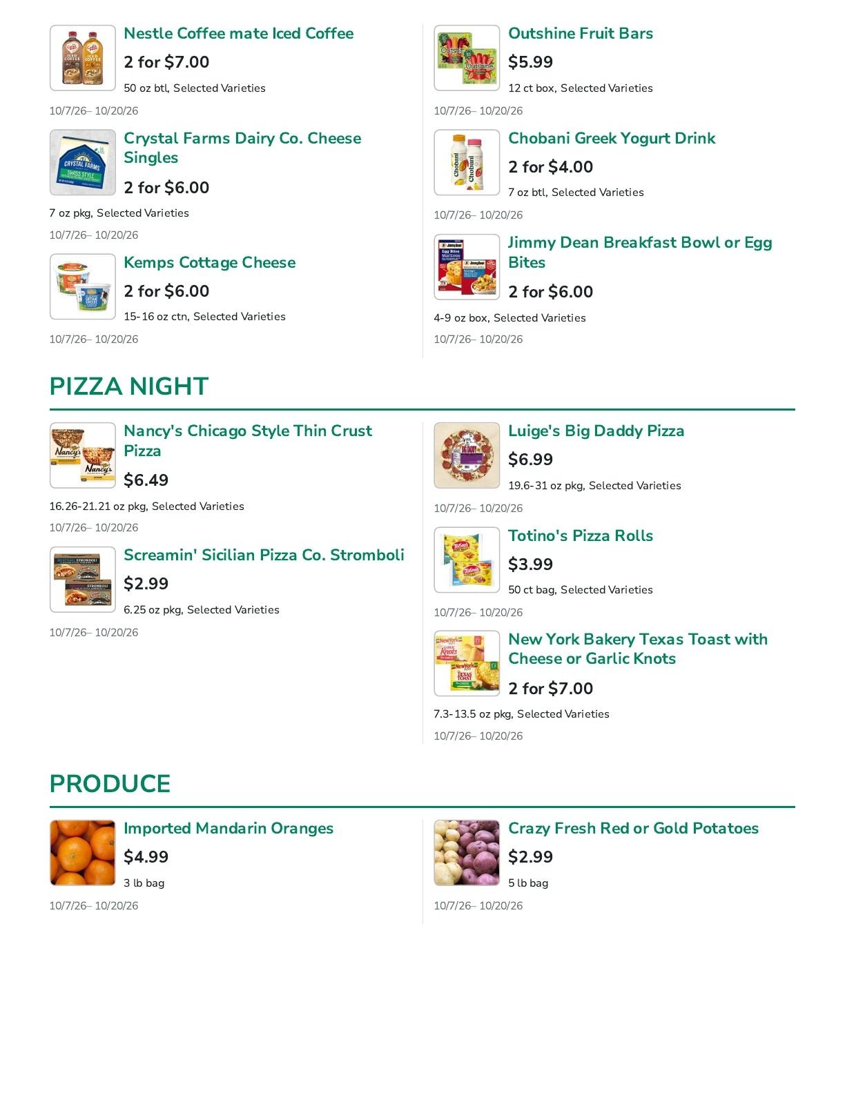 Lake Mills Market (Lake Mills, WI) Weekly Ad October 7 - 20, 2026