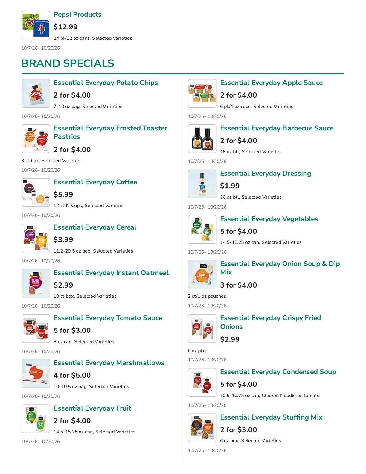 Lakewood SuperValu Weekly Ad October 7 - 20, 2026