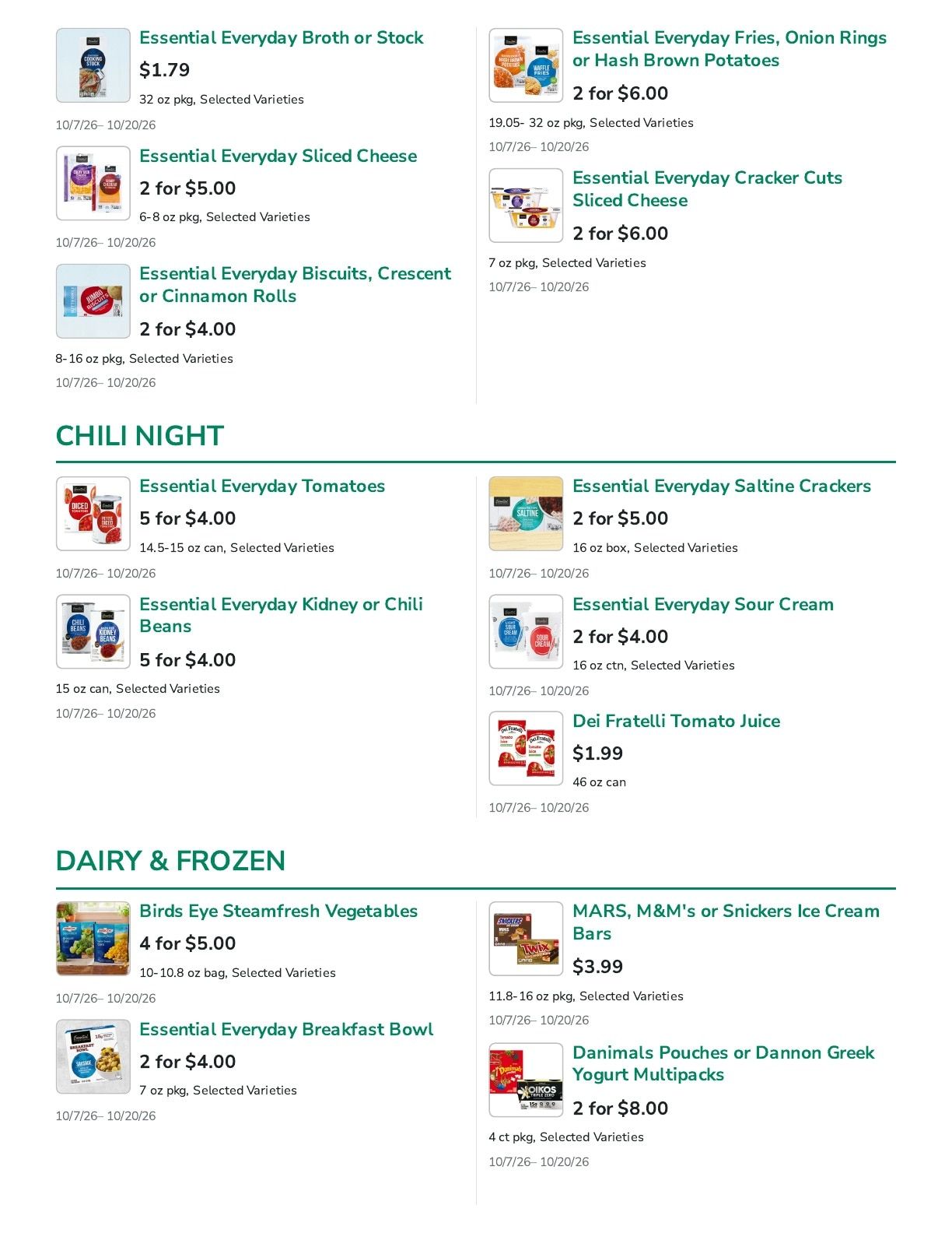 Lakewood SuperValu Weekly Ad October 7 - 20, 2026