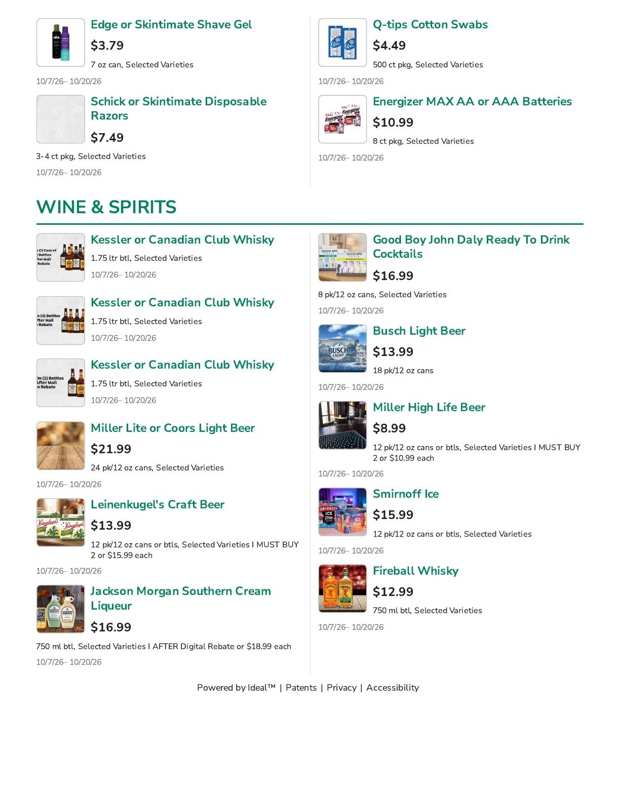 Lakewood SuperValu Weekly Ad October 7 - 20, 2026