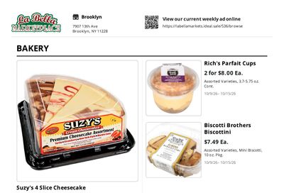 La Bella Marketplace Weekly Ad October 9 - 15, 2026