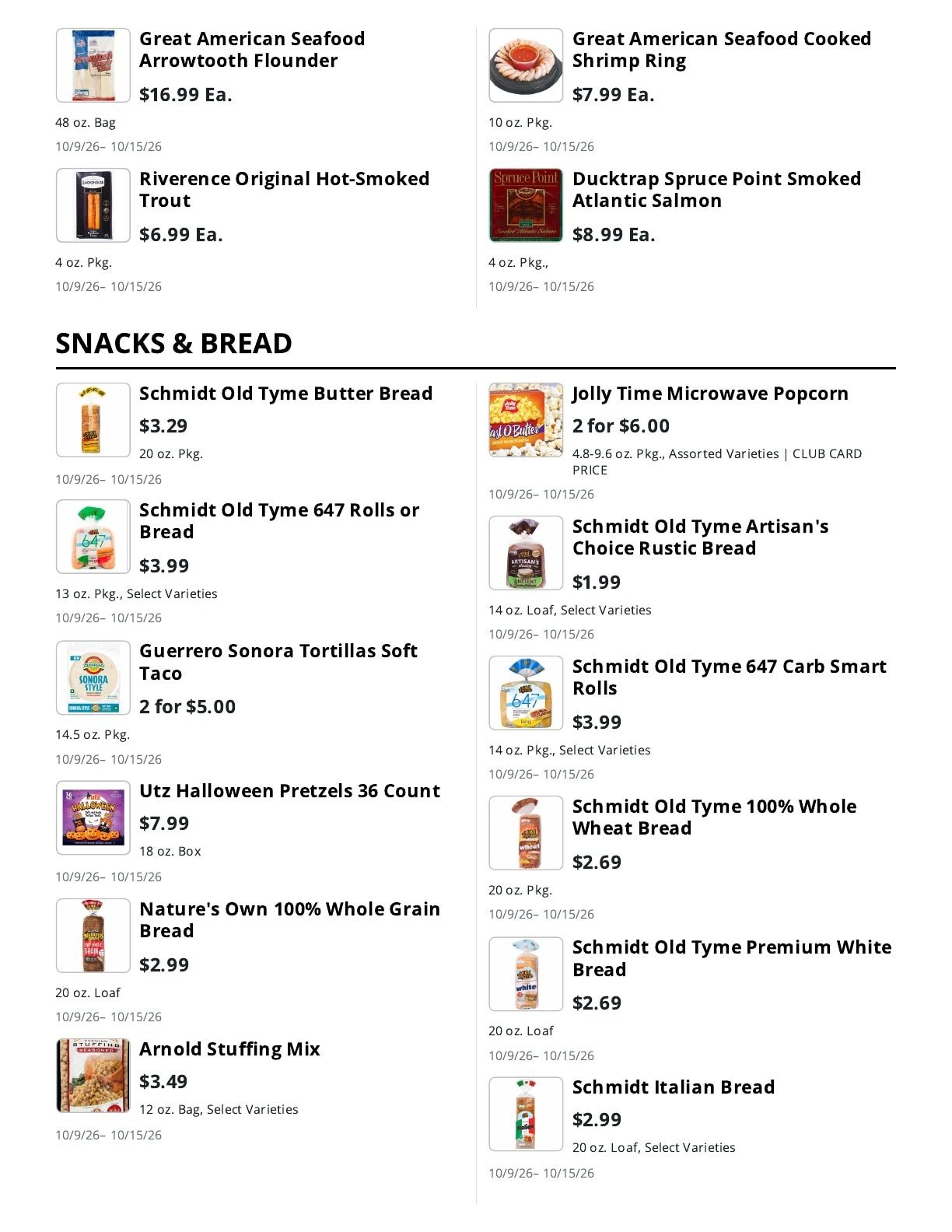 La Bella Marketplace Weekly Ad October 9 - 15, 2026