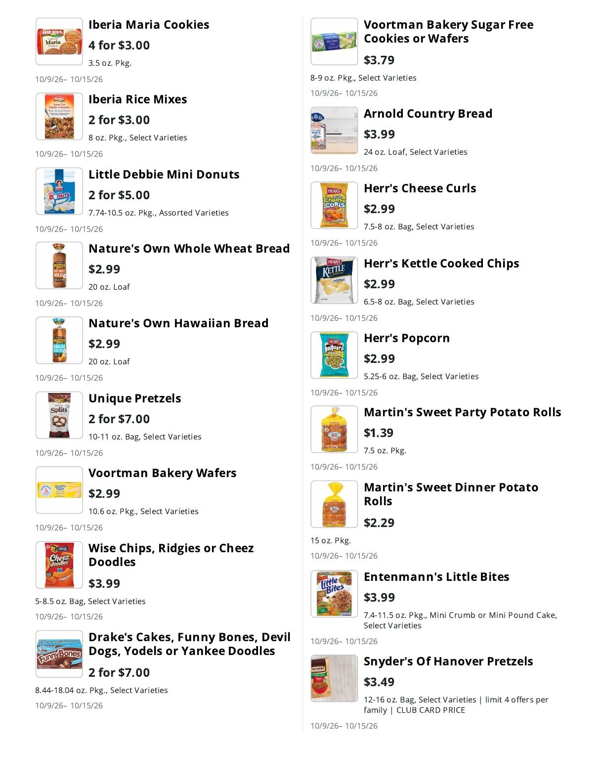La Bella Marketplace Weekly Ad October 9 - 15, 2026