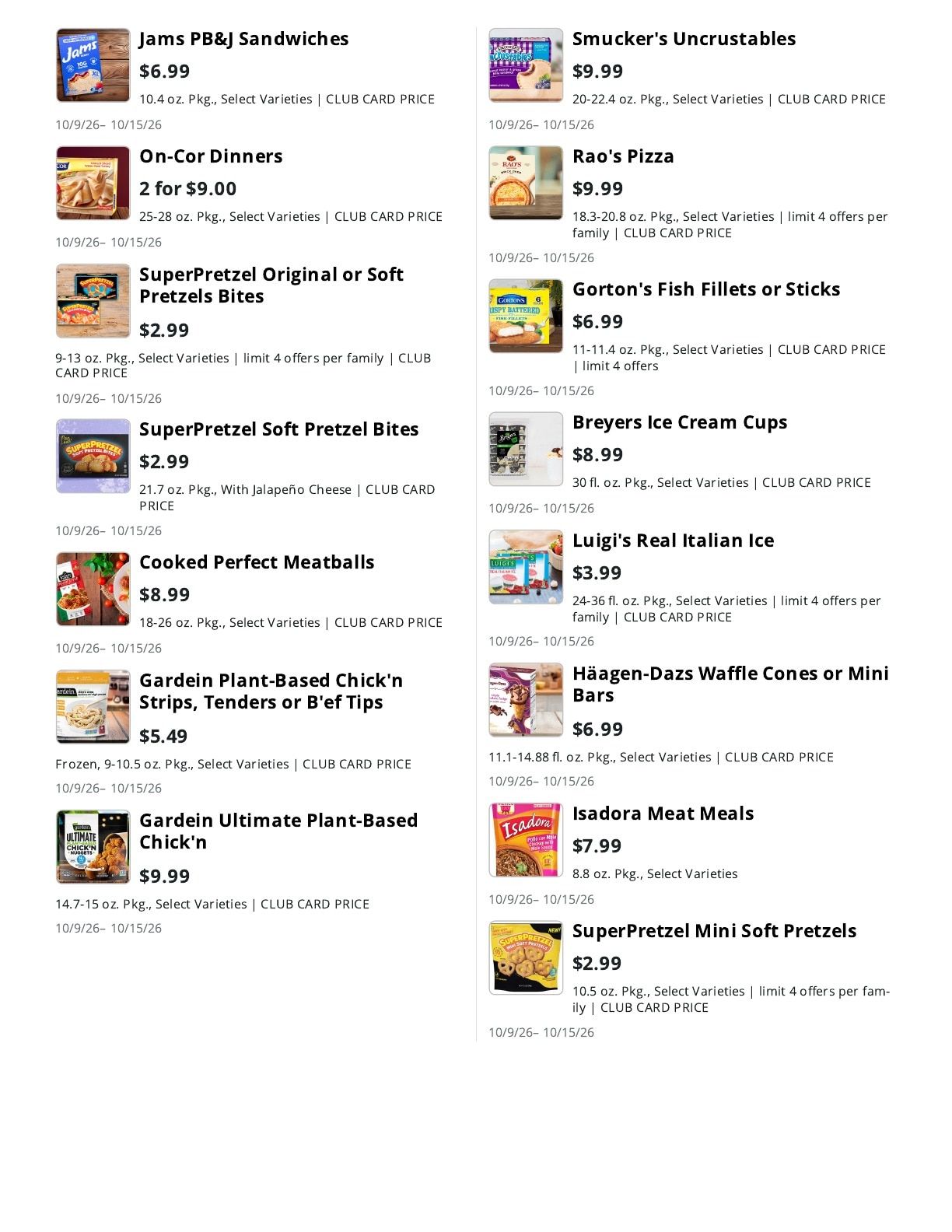 La Bella Marketplace Weekly Ad October 9 - 15, 2026