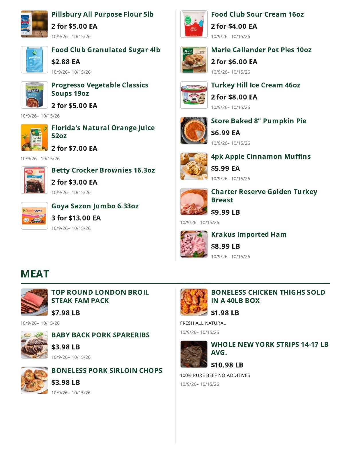 Bob's Butcher & Basket Weekly Ad October 9 - 15, 2026