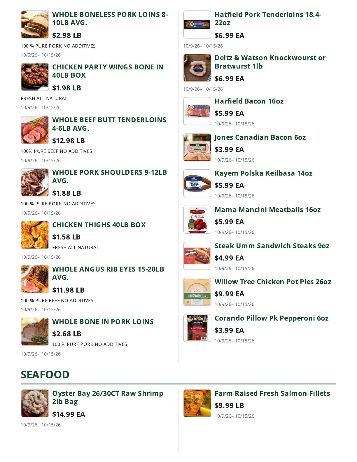 Bob's Butcher & Basket Weekly Ad October 9 - 15, 2026