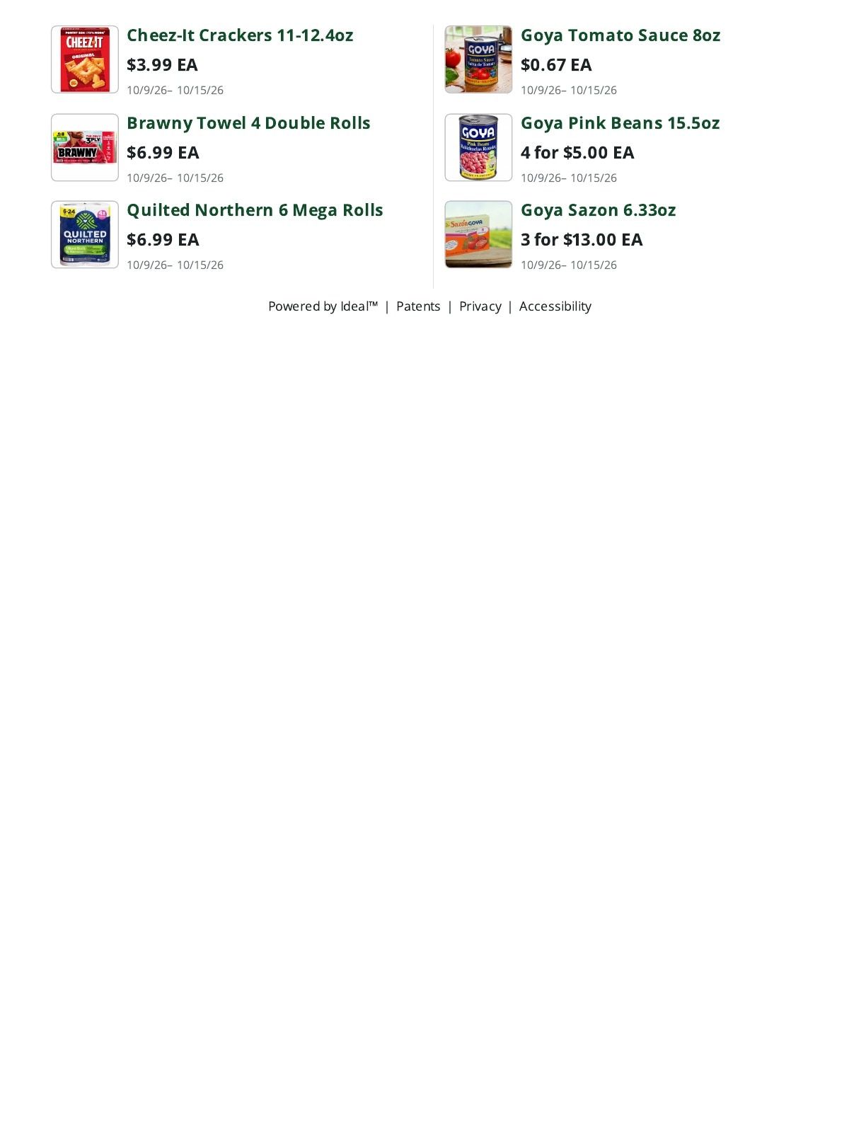 Bob's Butcher & Basket Weekly Ad October 9 - 15, 2026