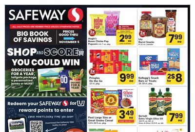 Safeway (Parcel Return Service Area, DC) Big Book of Savings Weekly Ad October 9 - November 5, 2026
