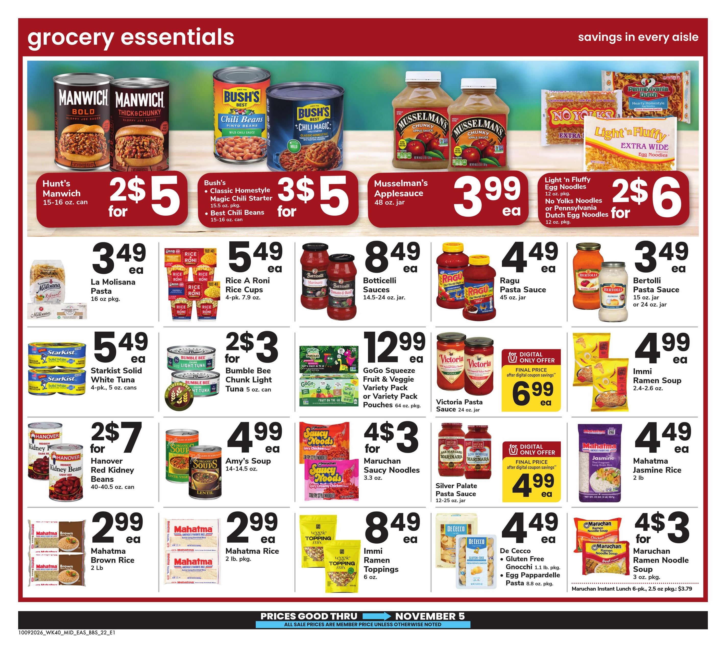 Safeway (Parcel Return Service Area, DC) Big Book of Savings Weekly Ad October 9 - November 5, 2026