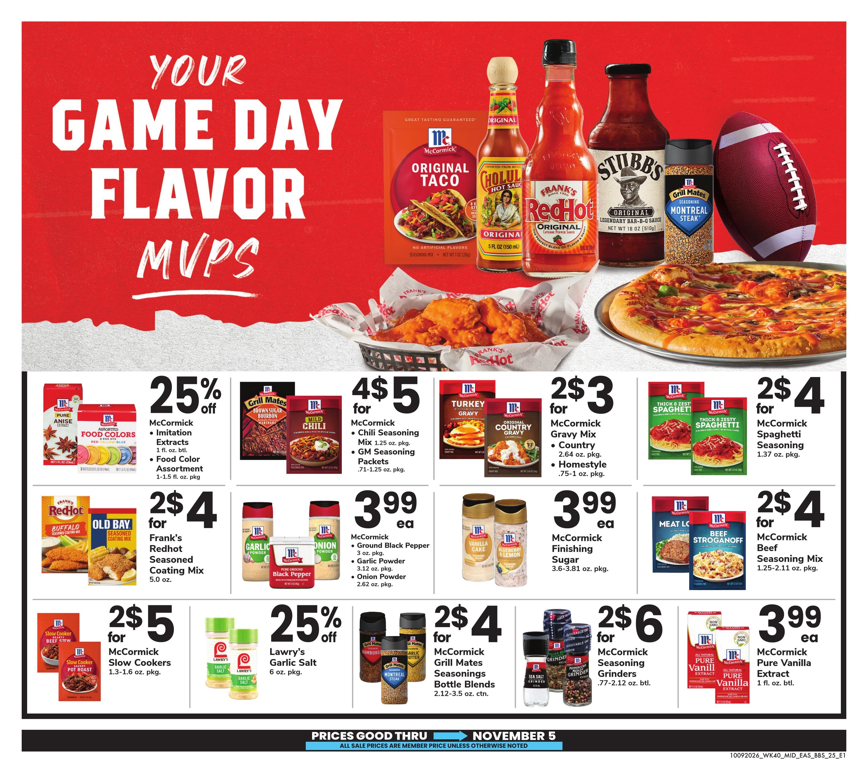 Safeway (Parcel Return Service Area, DC) Big Book of Savings Weekly Ad October 9 - November 5, 2026