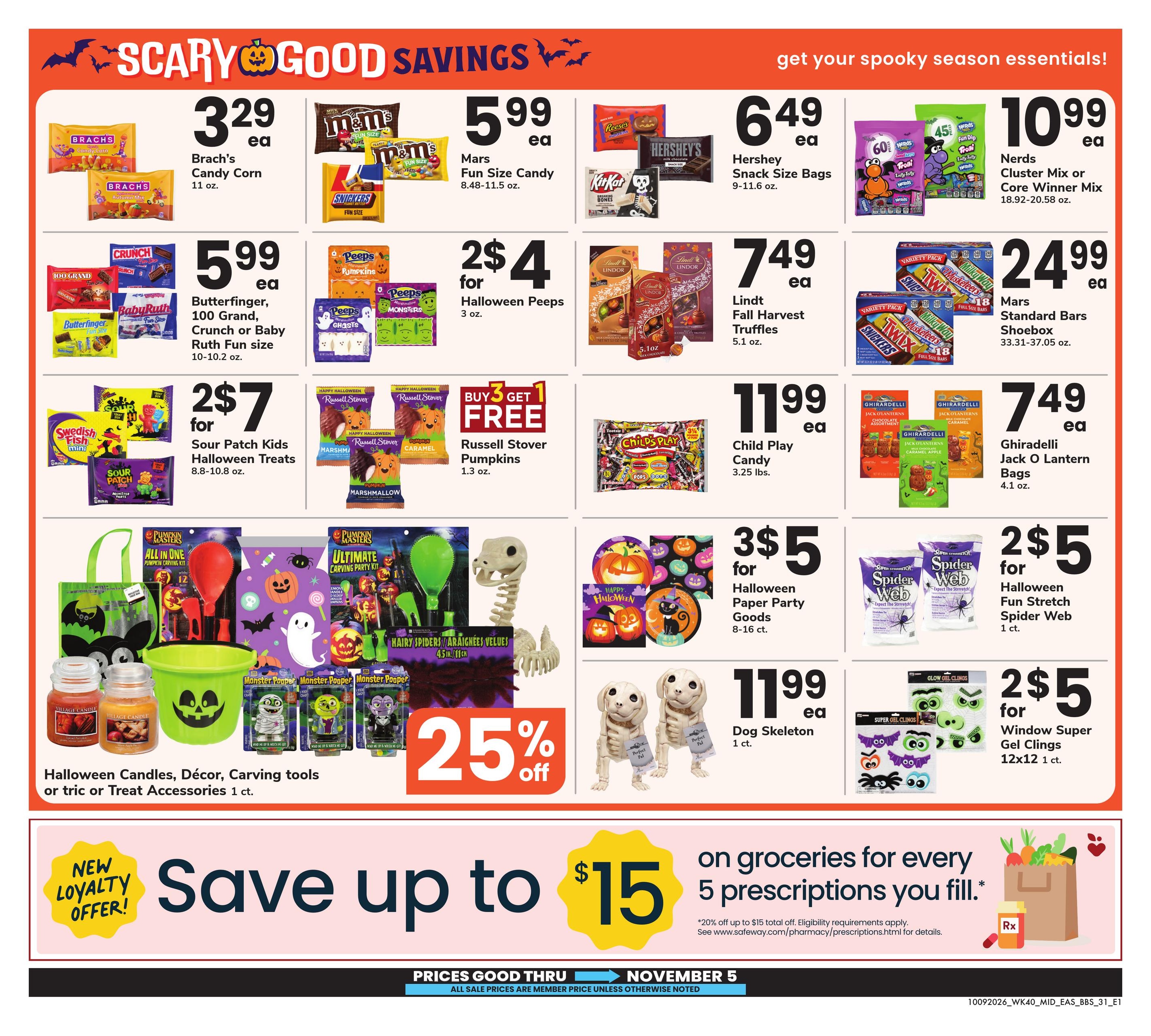 Safeway (Parcel Return Service Area, DC) Big Book of Savings Weekly Ad October 9 - November 5, 2026