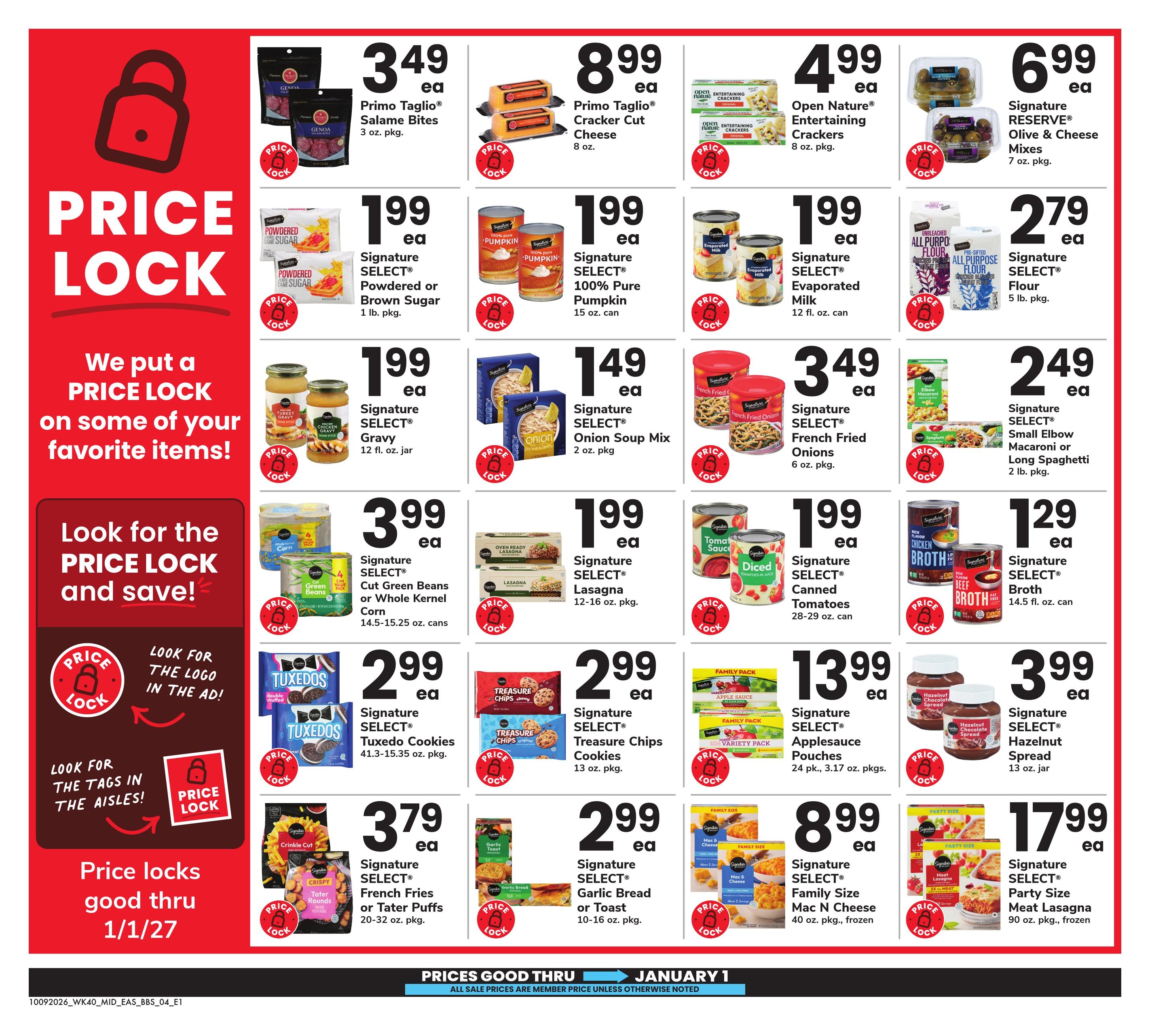 Safeway (Parcel Return Service Area, DC) Big Book of Savings Weekly Ad October 9 - November 5, 2026
