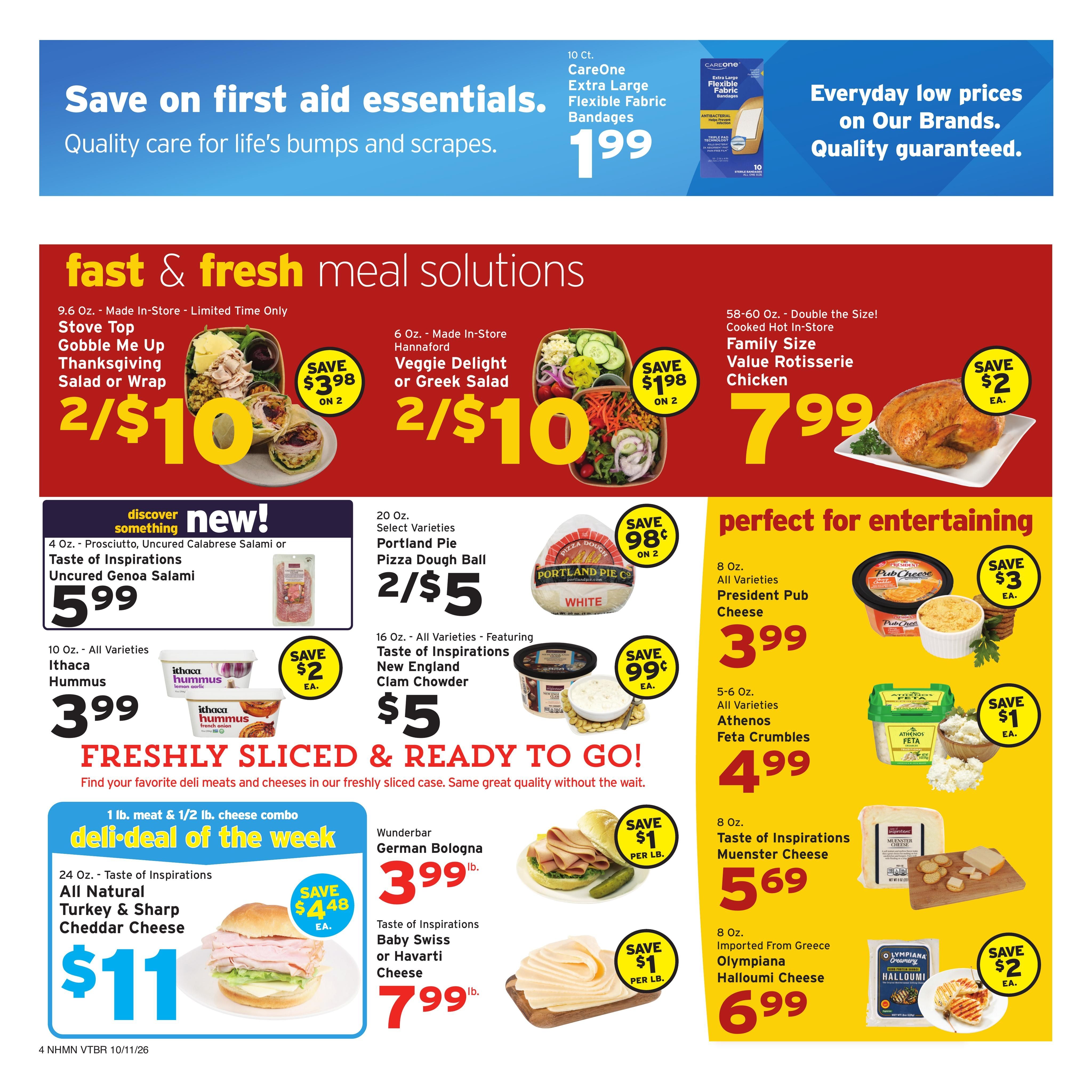 Hannaford (Chesterfield-West Chesterfield Area, NH) Week 42 Flyer for Flipp Weekly Ad October 11 - 17, 2026
