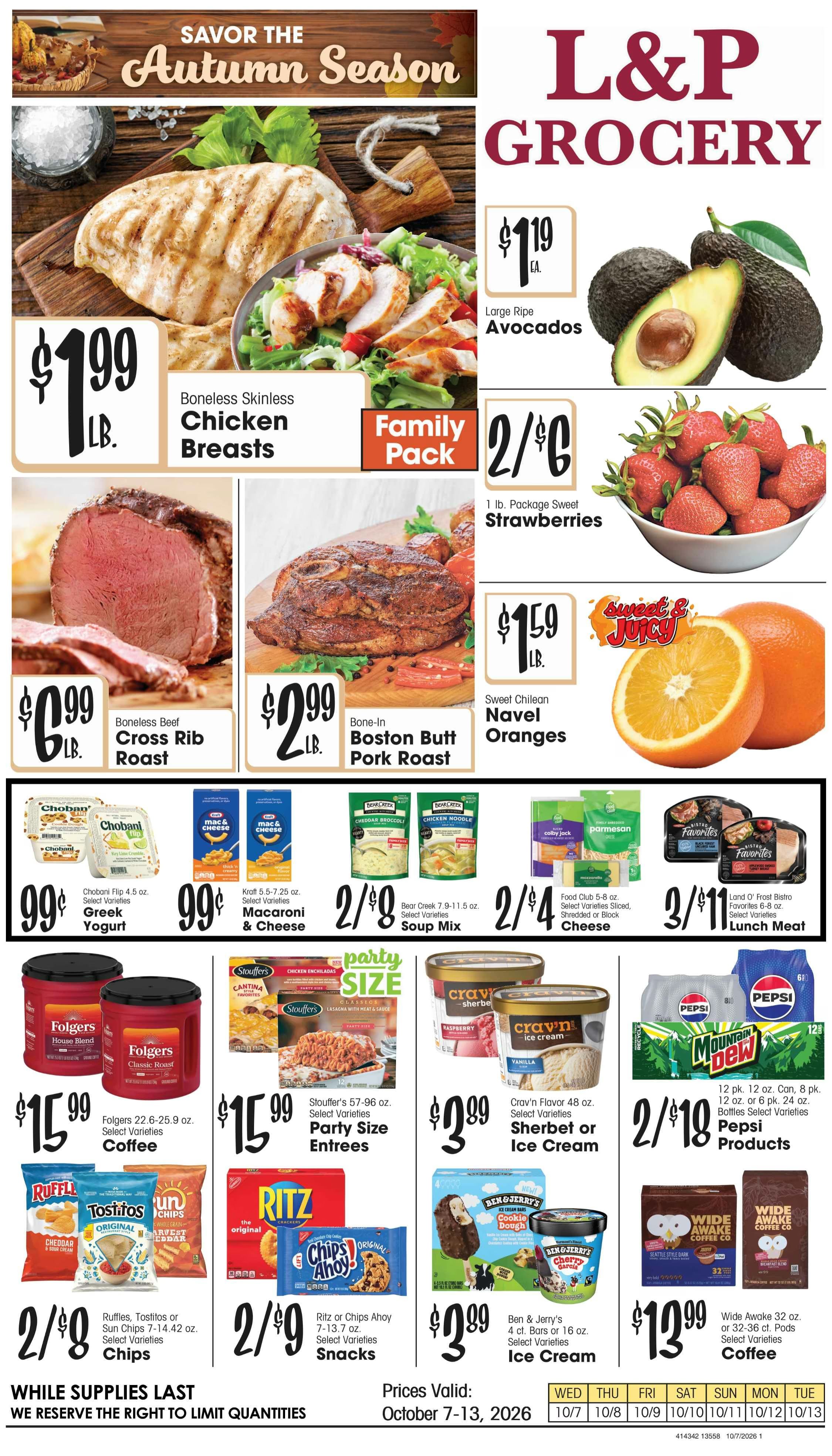 L&P Grocery (215 N Main St, Boulder, MT) Weekly Ad October 7 - 13, 2026