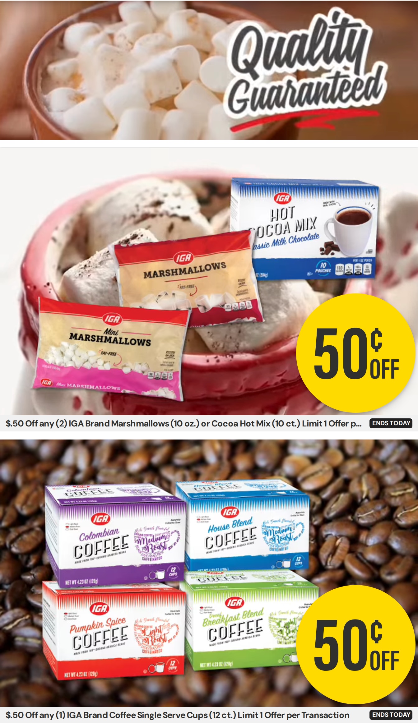 T & J IGA Food Market Weekly Ad October 7 - 20, 2026