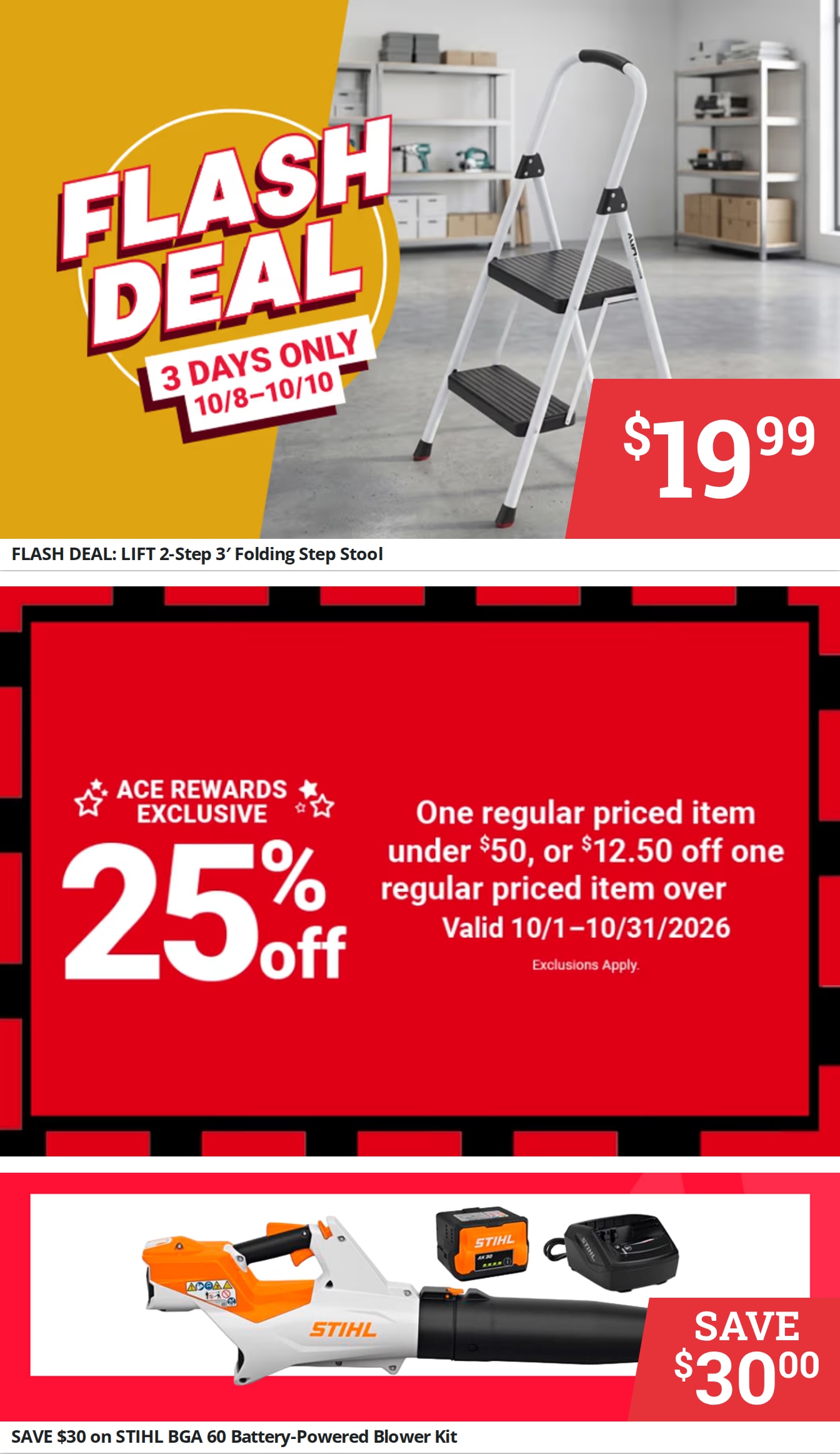 Calcutta Ace Hardware Weekly Ad October 1 - 31, 2026