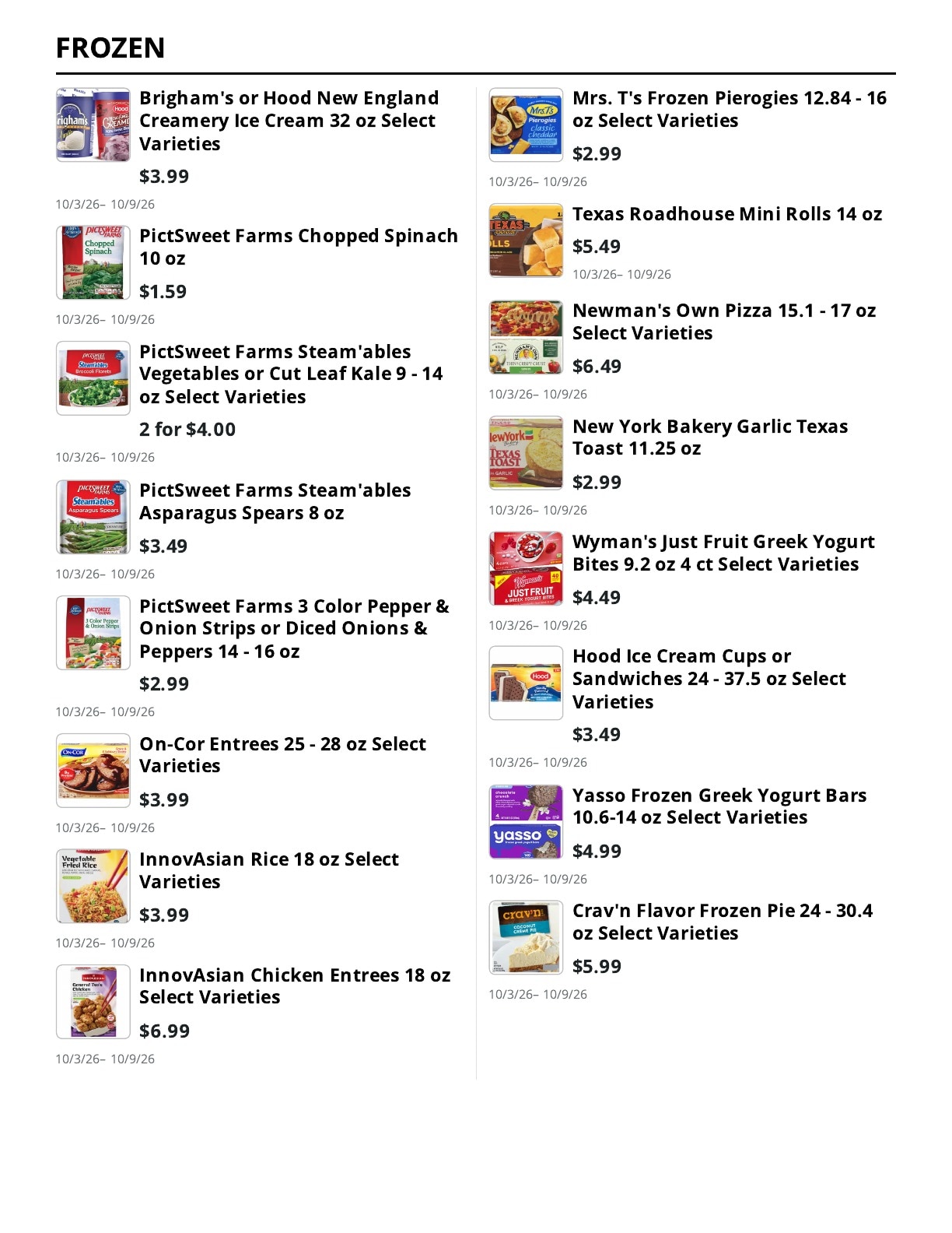 E.M. Heath Supermarket Weekly Ad October 3 - 9, 2026