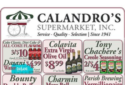 Calandro's Supermarket Weekly Ad October 8 - 13, 2026