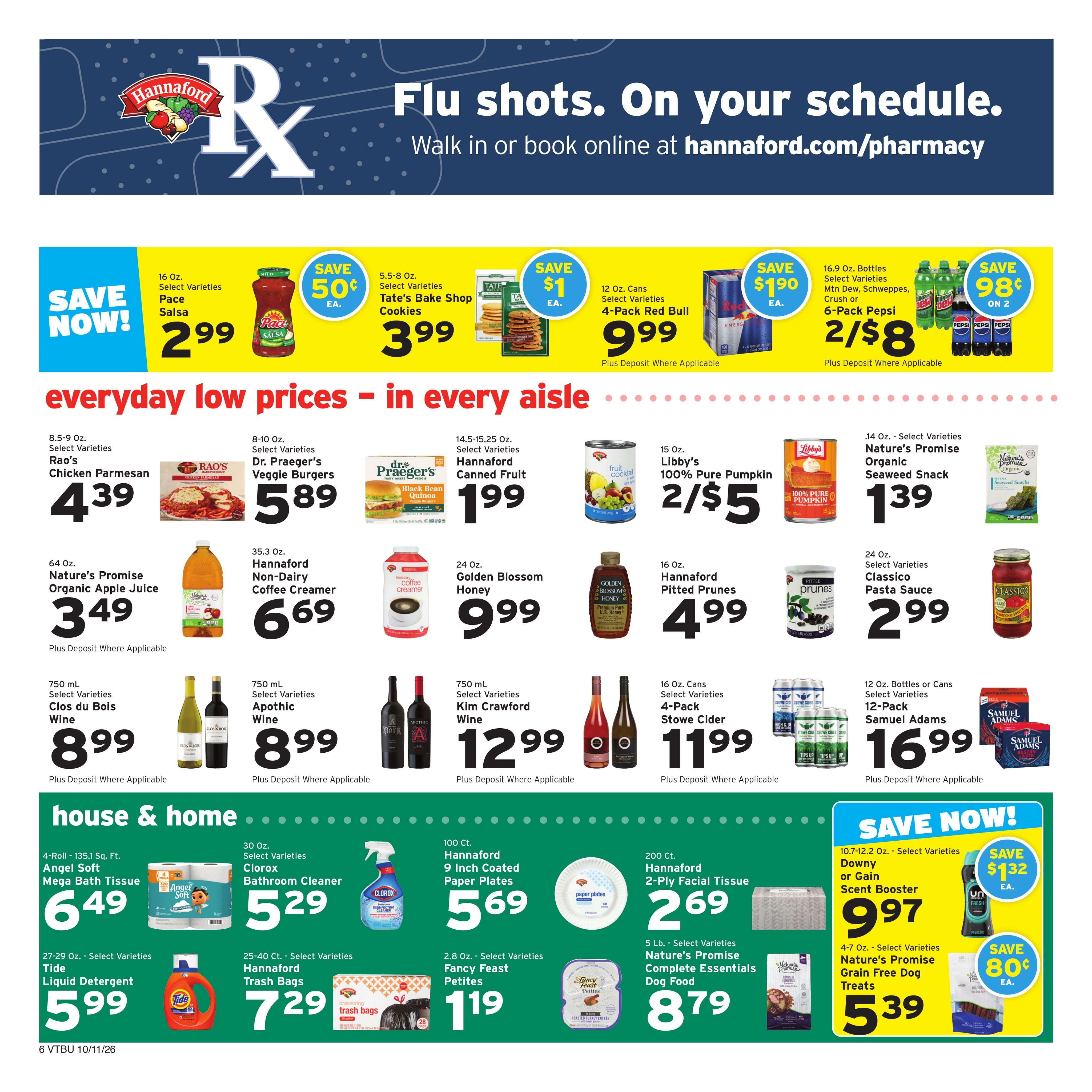 Hannaford (Barre Area, VT) Week 42 Flyer for Flipp Weekly Ad October 11 - 17, 2026