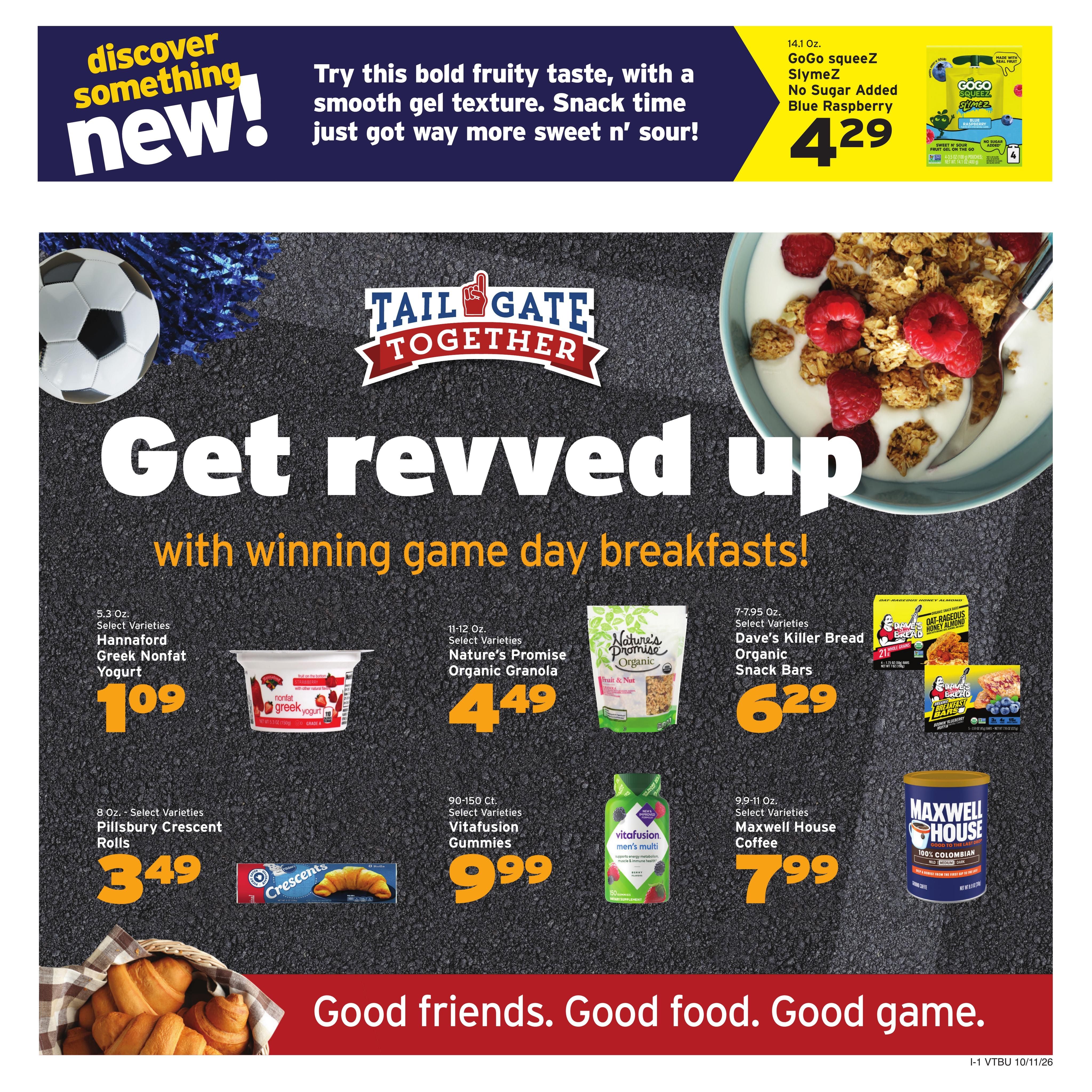 Hannaford (Barre Area, VT) Week 42 Flyer for Flipp Weekly Ad October 11 - 17, 2026