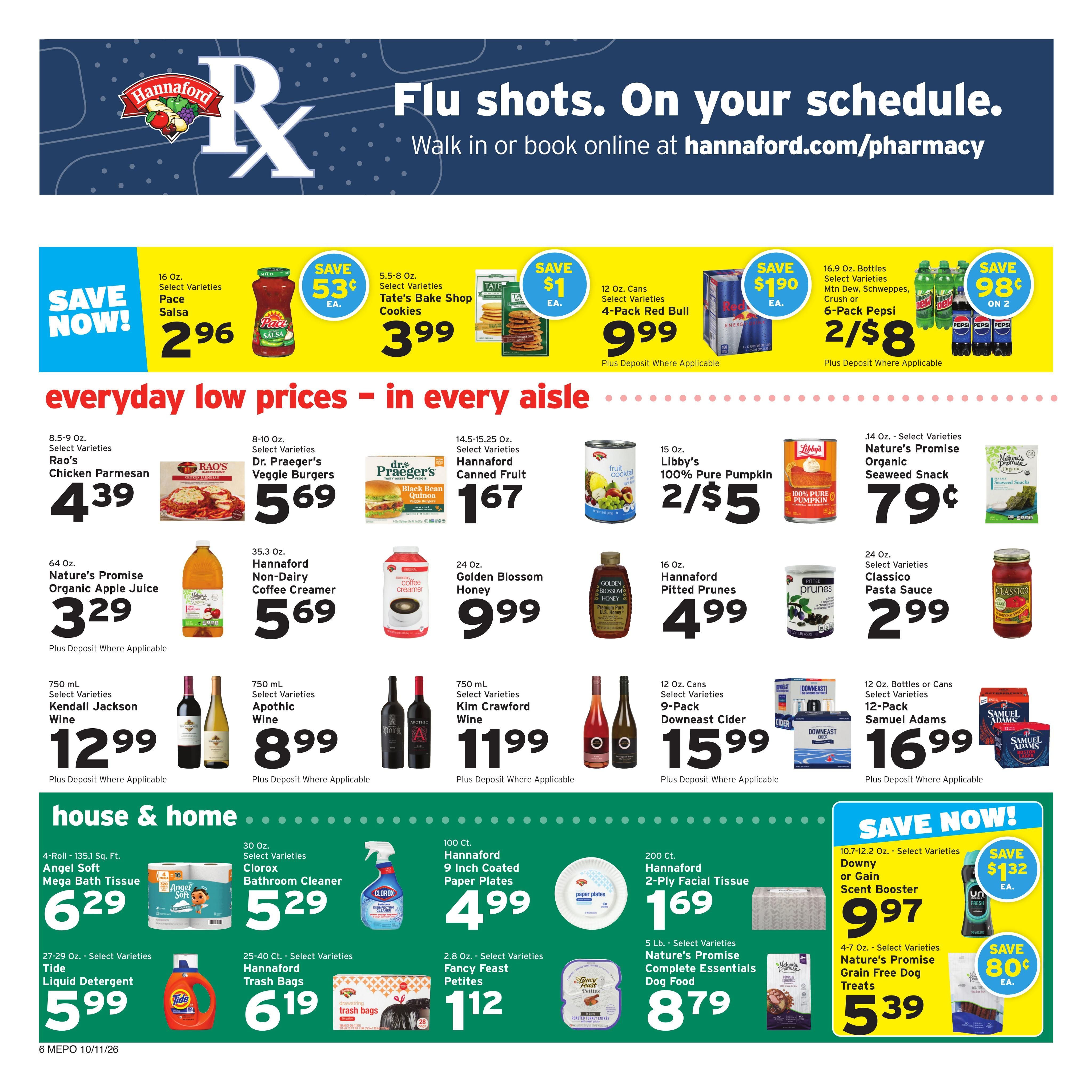 Hannaford (Moody-Ogunquit Area, ME) Week 42 Flyer for Flipp Weekly Ad October 11 - 17, 2026