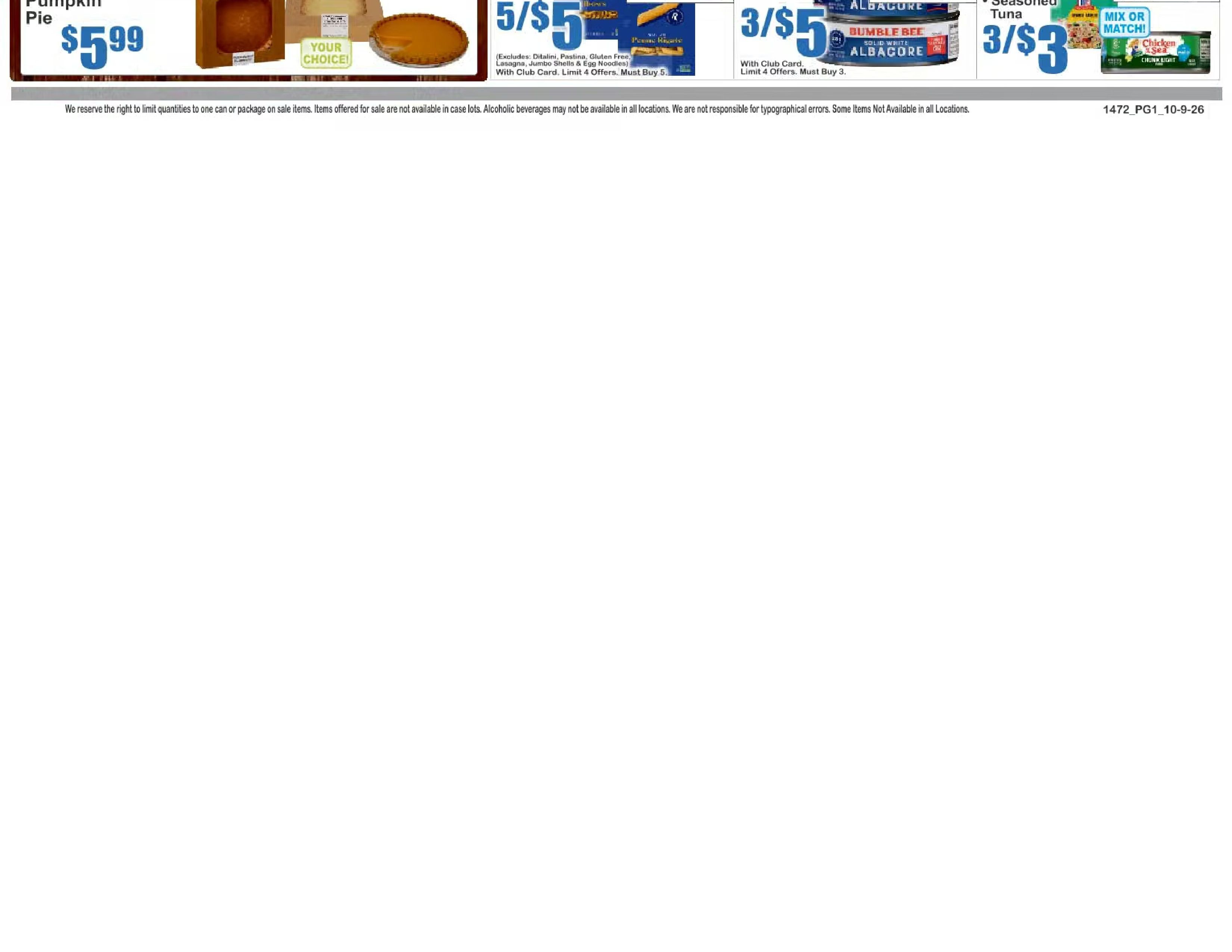 Almonte's Food Dynasty (1525 86th Street, Brooklyn, NY) Weekly Ad October 9 - 15, 2026