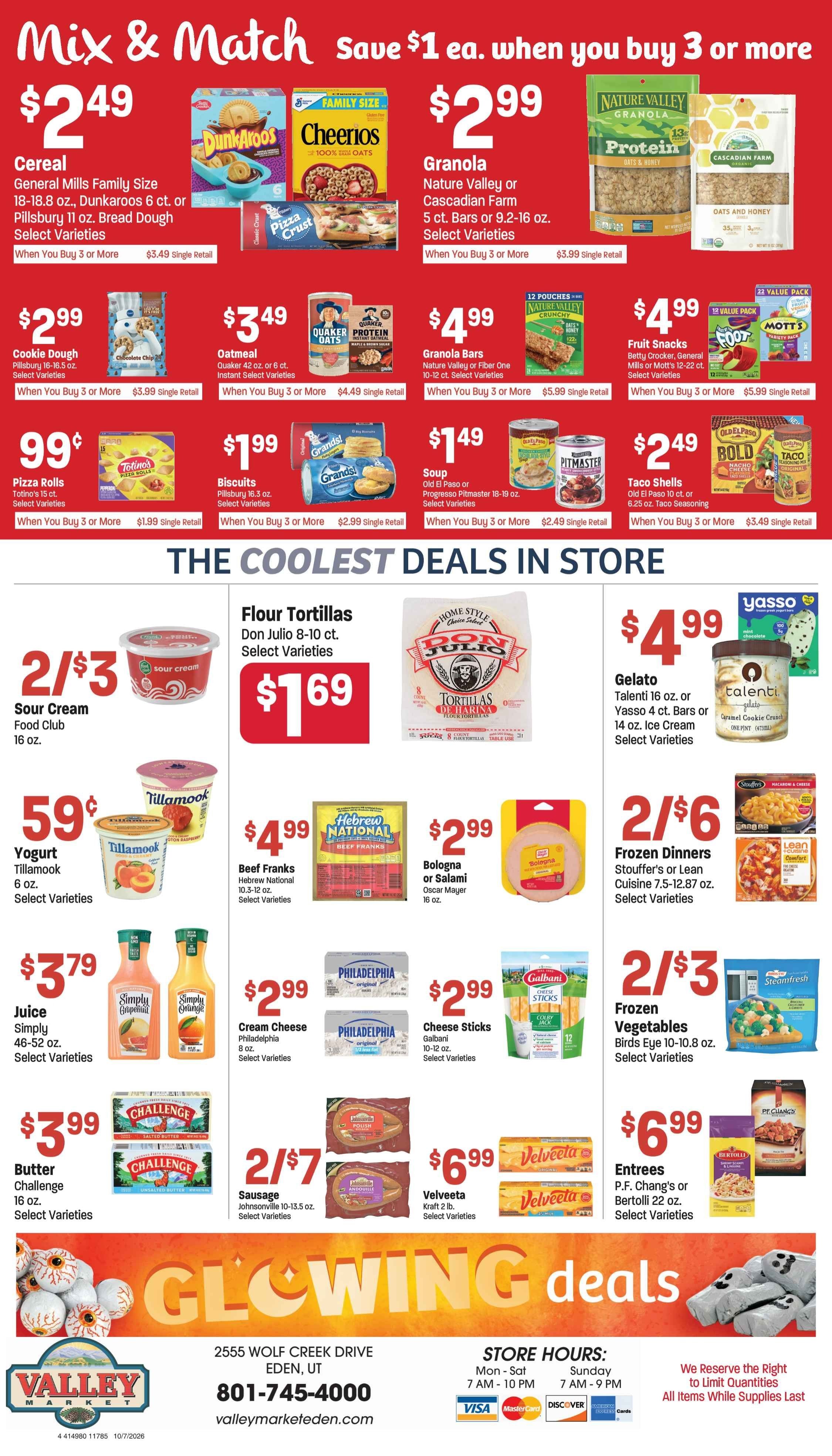 Eden Valley Market (2555 Wolf Creek Dr., Eden, UT) Weekly Ad October 5 - 11, 2026