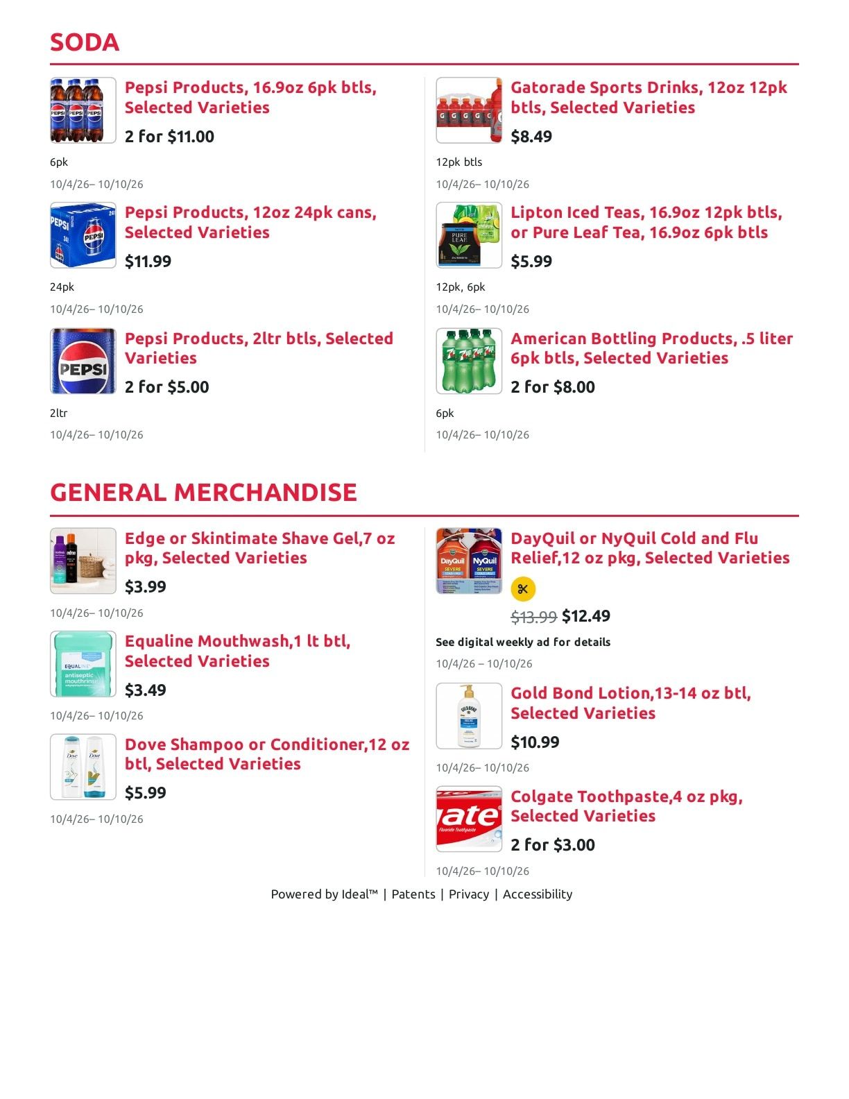 Radermacher's Fresh Market Weekly Ad October 4 - 10, 2026