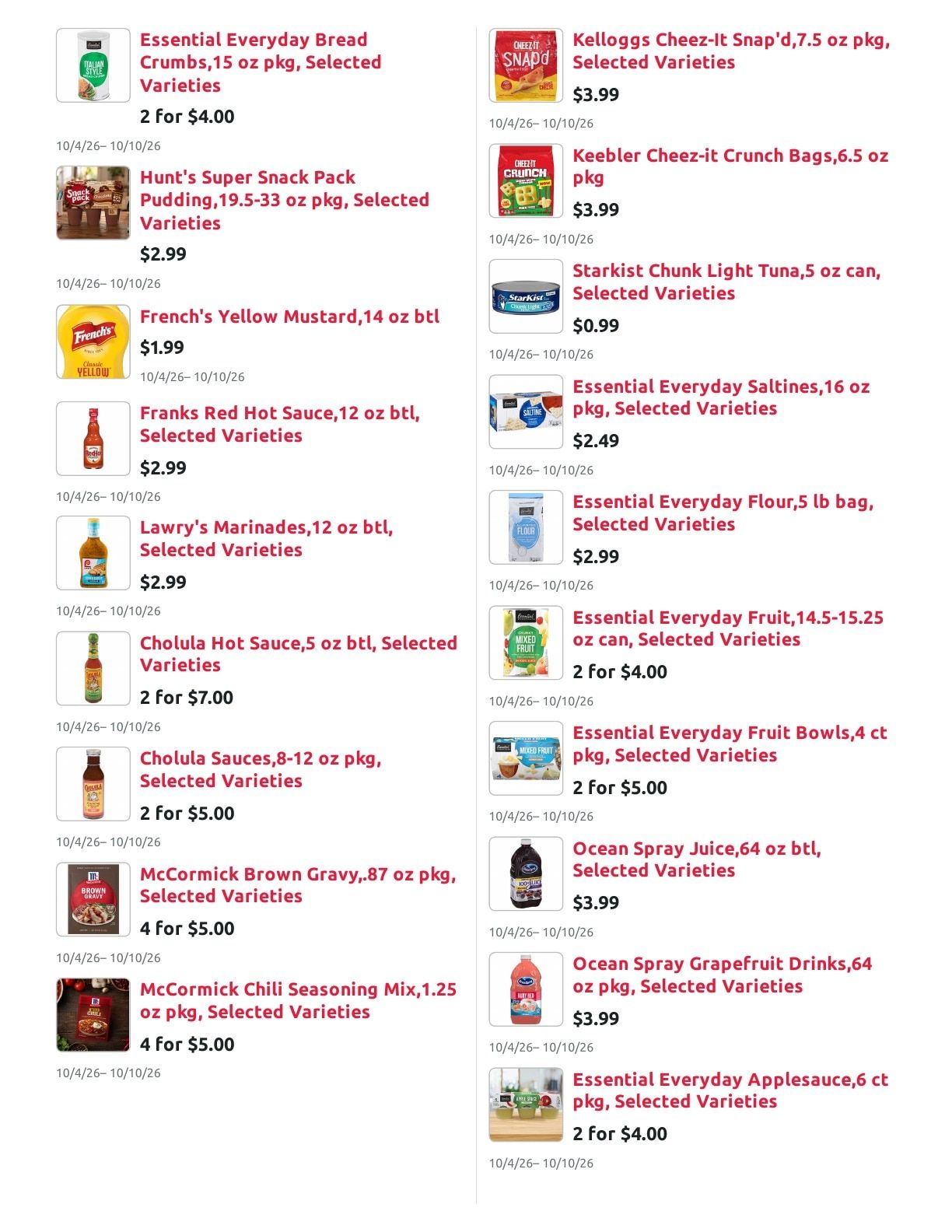 Radermacher's Fresh Market Weekly Ad October 4 - 10, 2026