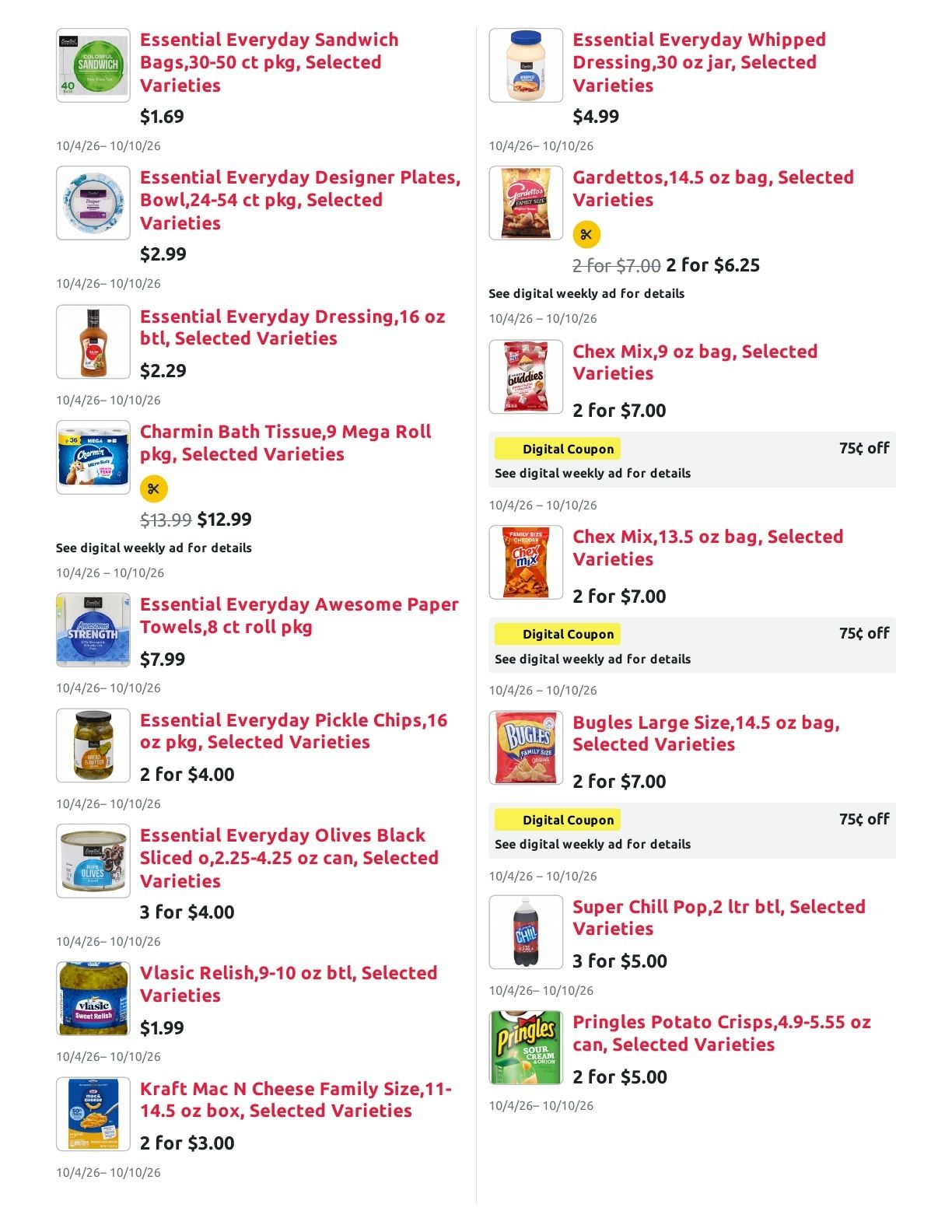 Radermacher's Fresh Market Weekly Ad October 4 - 10, 2026