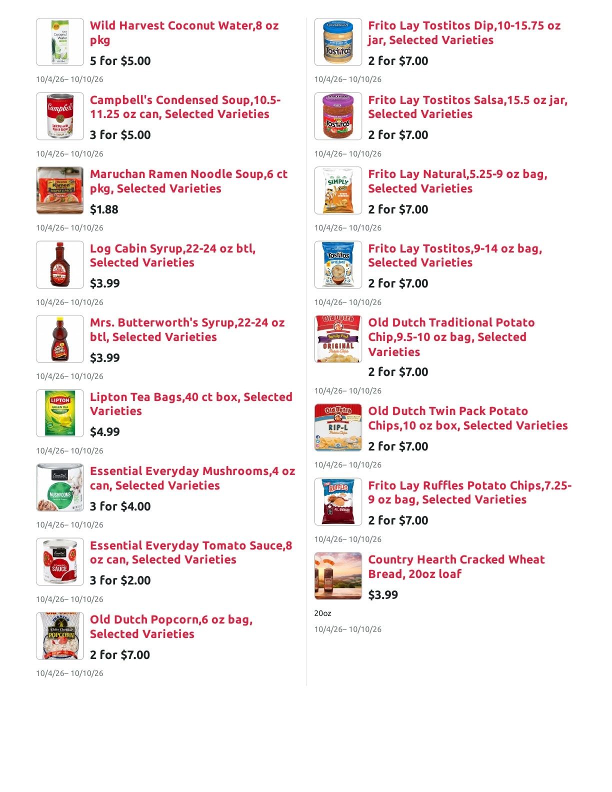 Radermacher's Fresh Market Weekly Ad October 4 - 10, 2026