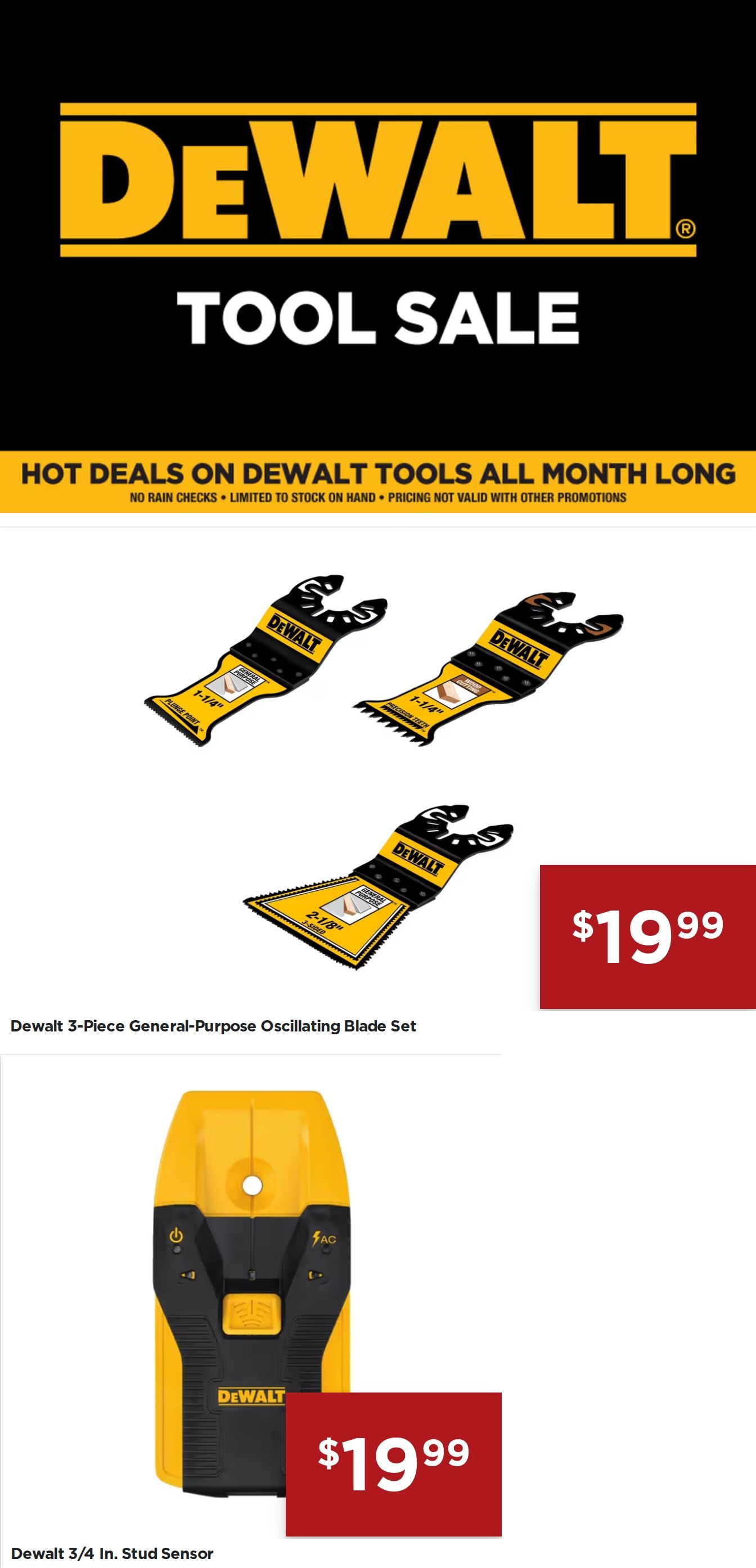 L&M Fleet Supply Dewalt Tool Sale Weekly Ad August 1 - November 14, 2026