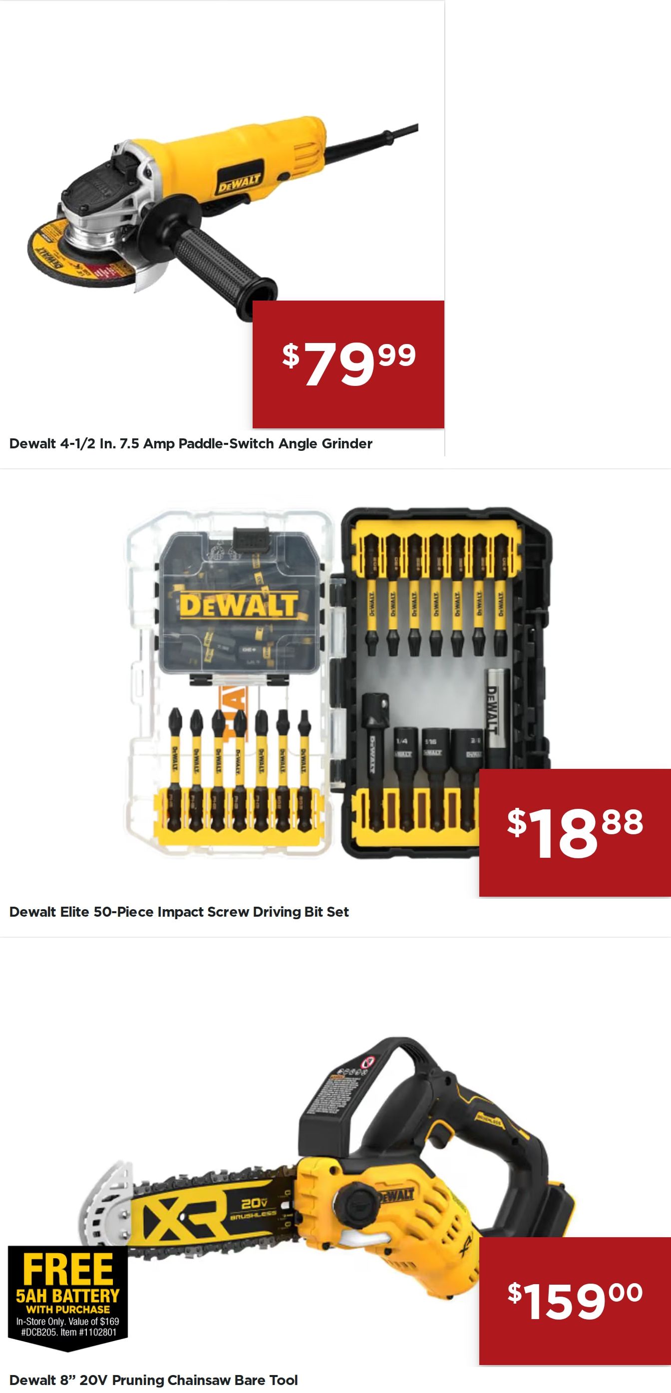 L&M Fleet Supply Dewalt Tool Sale Weekly Ad August 1 - November 14, 2026