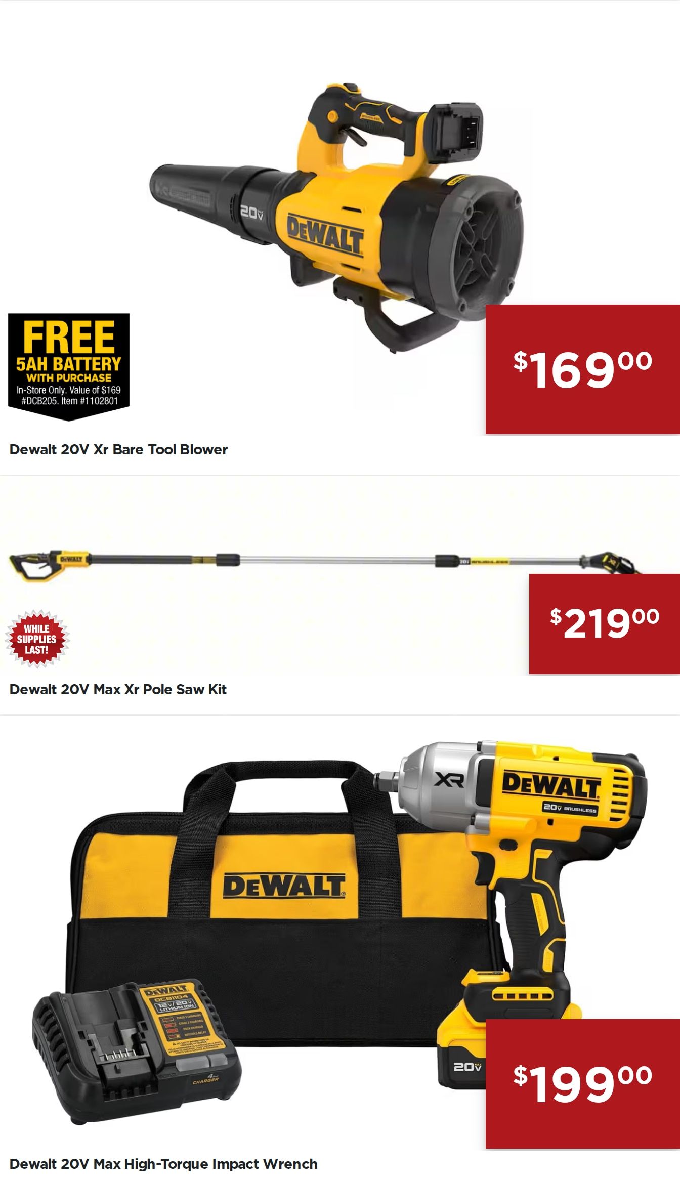 L&M Fleet Supply Dewalt Tool Sale Weekly Ad August 1 - November 14, 2026