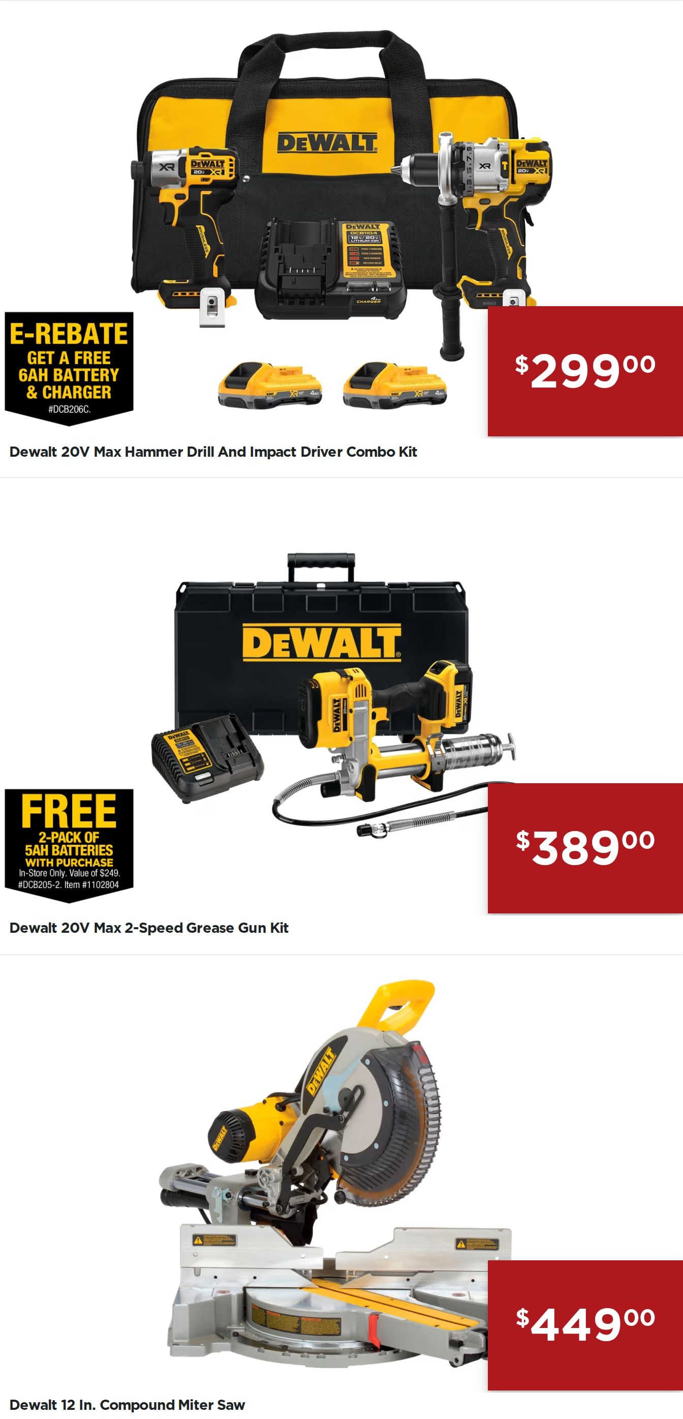 L&M Fleet Supply Dewalt Tool Sale Weekly Ad August 1 - November 14, 2026
