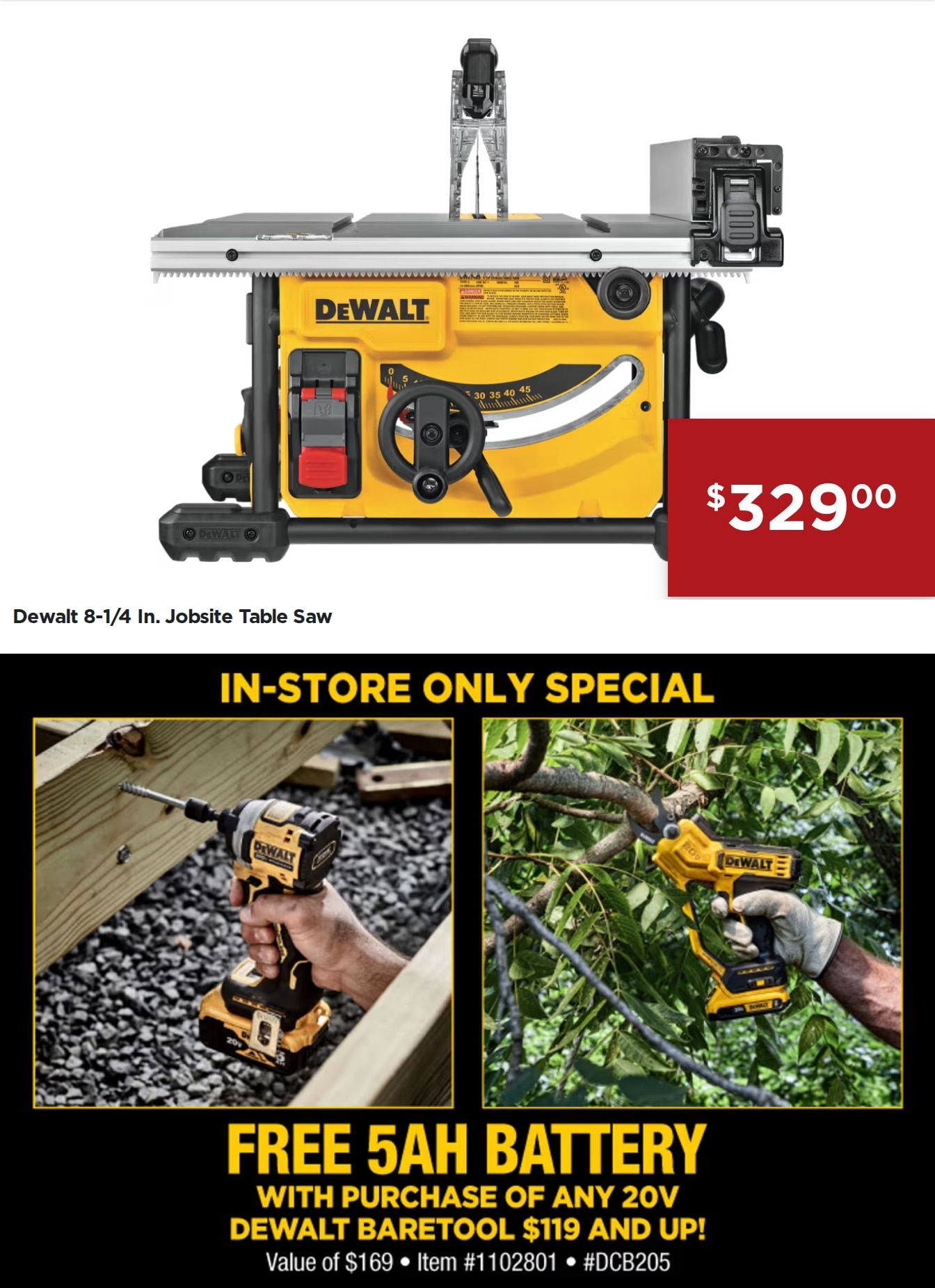 L&M Fleet Supply Dewalt Tool Sale Weekly Ad August 1 - November 14, 2026