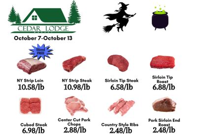 Cedar Lodge Market Weekly Ad October 7 - 13, 2026